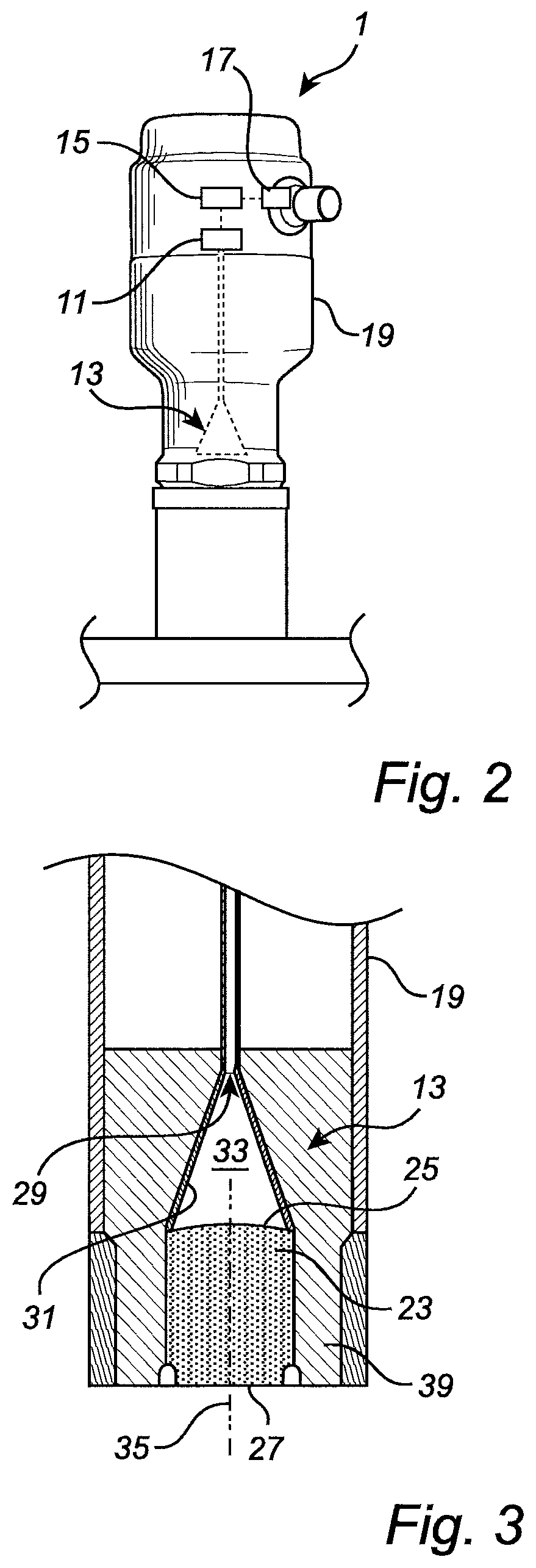 Patent US12504311 Figure 2 – Radar level gauge system having an antenna assembly with a non-plastic dielectric antenna body