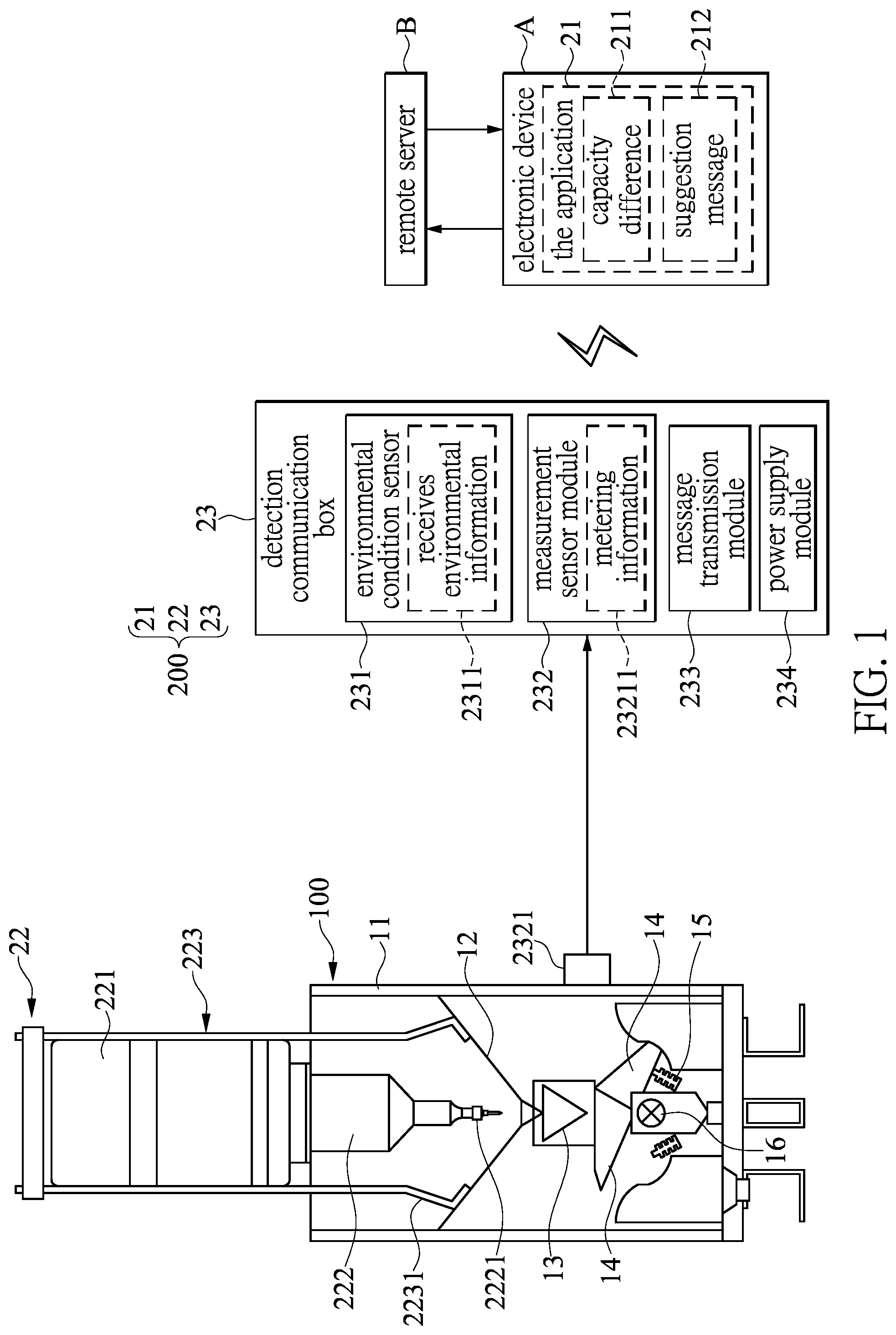 Patent US12504313 Figure 1 – Calibration system