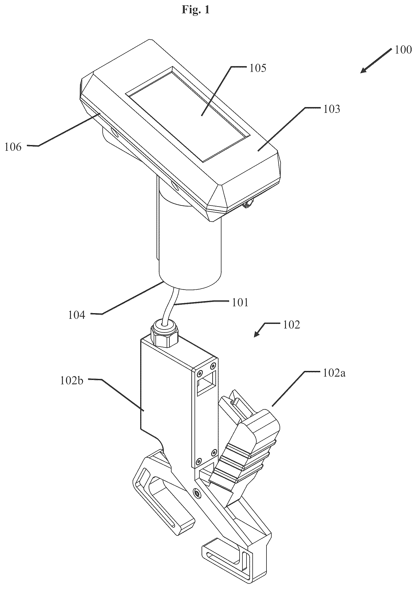 Patent US12504317 Figure 1 – Wireless scale and release system for secured content