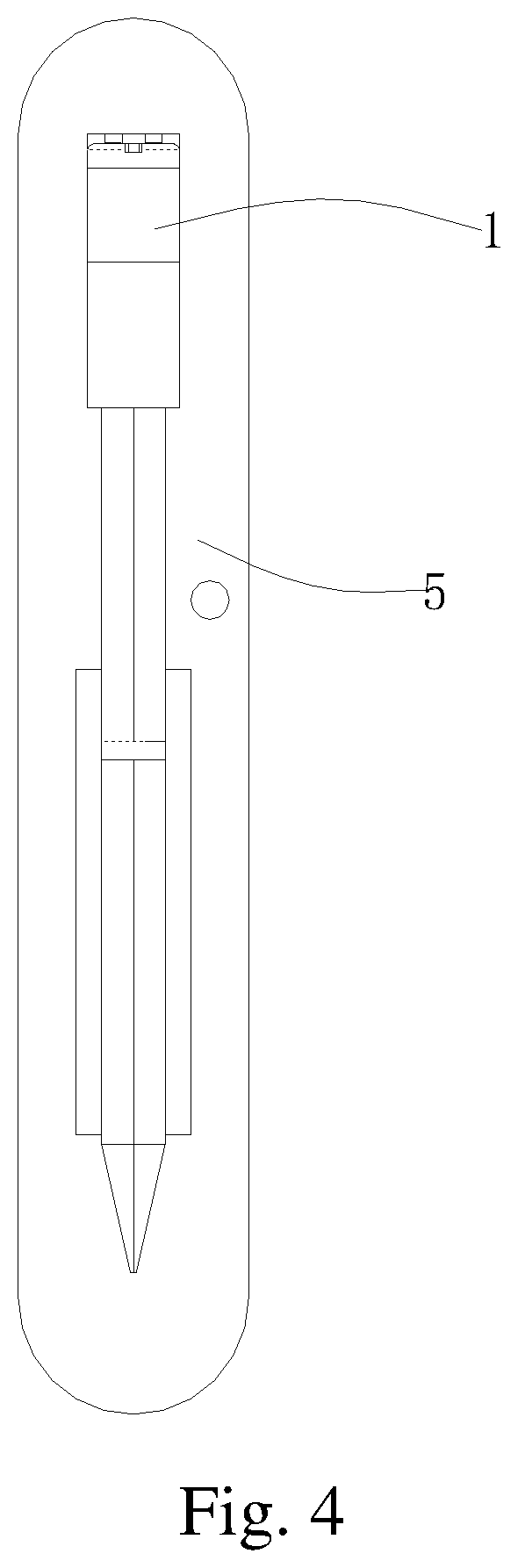 Patent US12504331 Figure 3 – Single-pin wireless electronic thermometer and charging device for the same