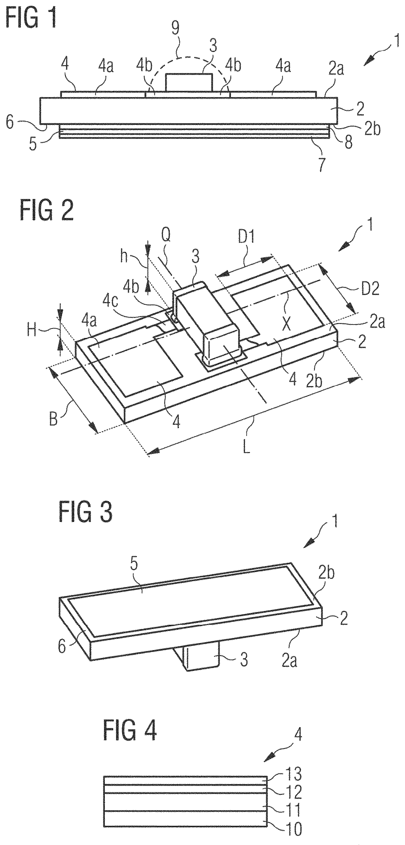 Patent US12504335 Figure 1 – Sensor element and method for manufacturing a sensor element