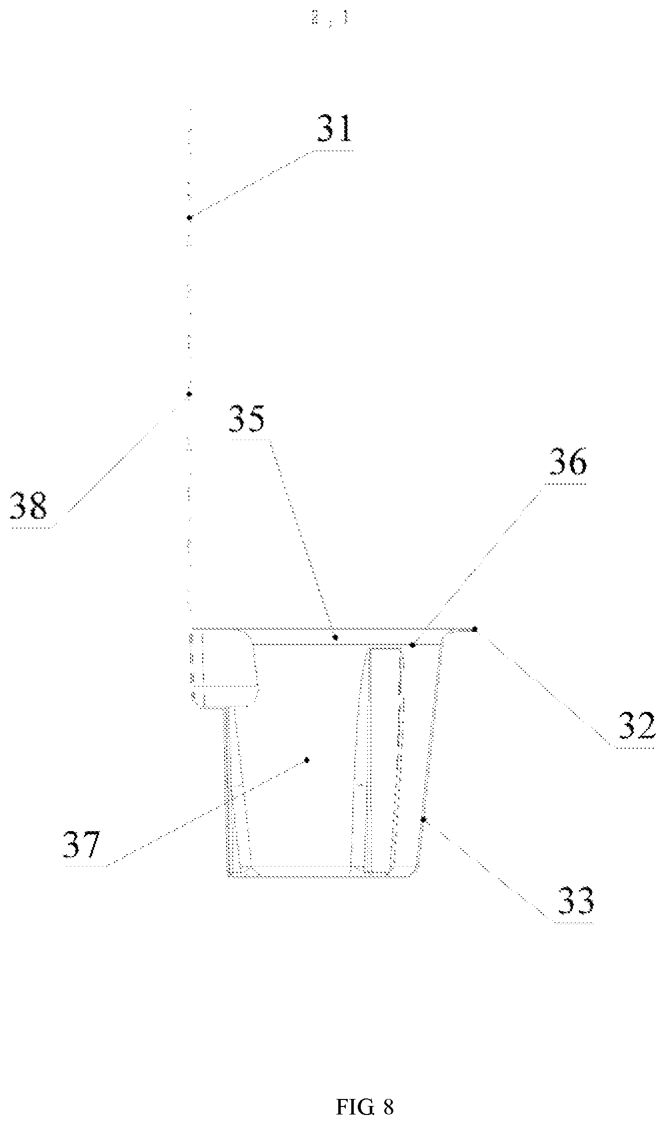 Patent US12504336 Figure 8 – Box-packed ear thermometer probe cover capable of preventing contact infection
