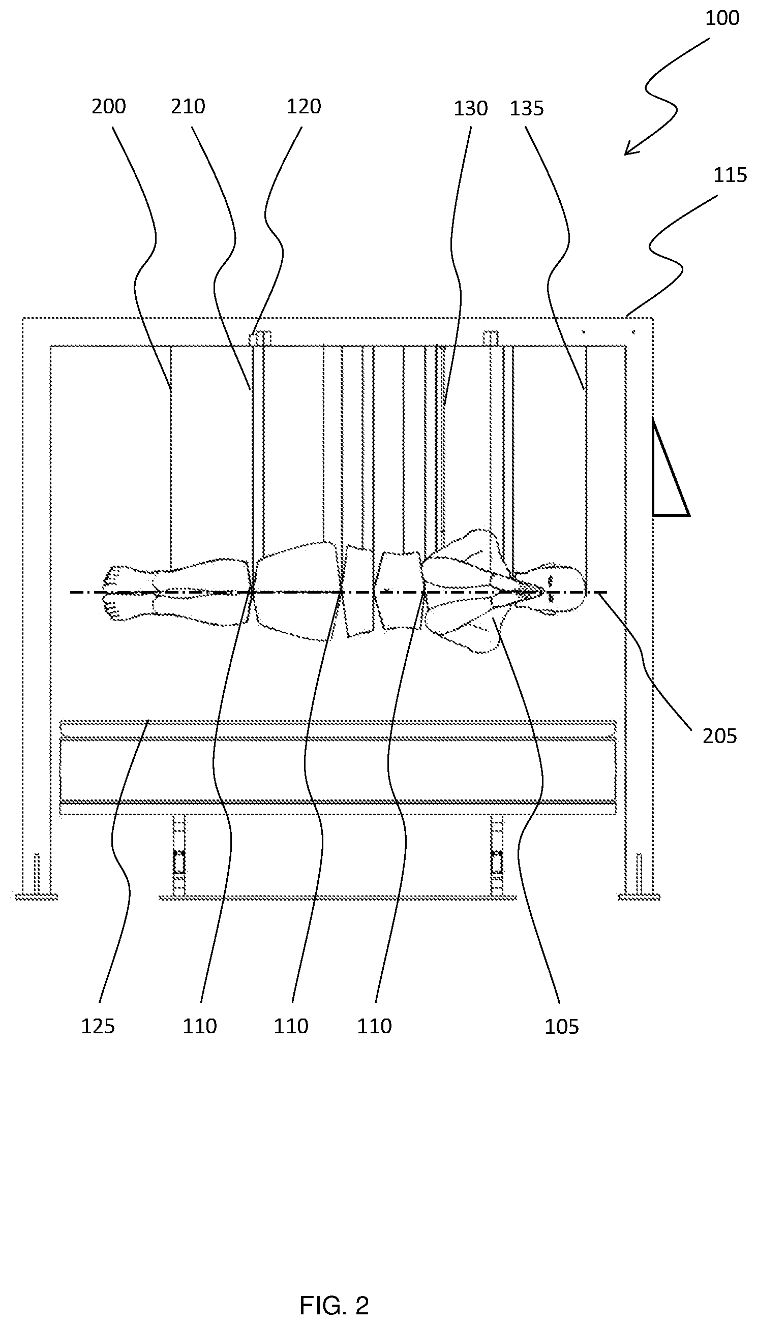 Patent US12504352 Figure 2 – Mattress test manikin-lateral position