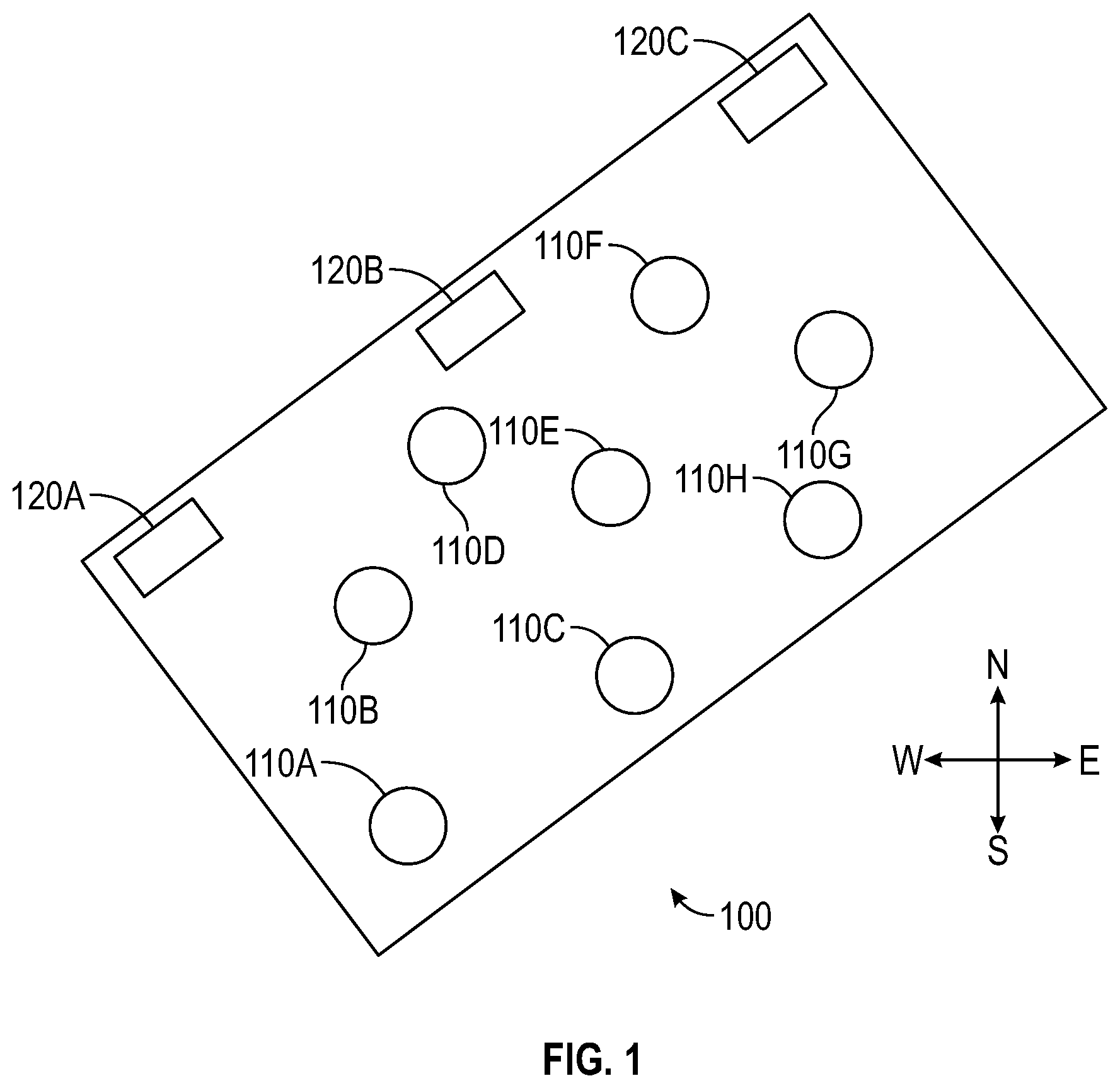 Patent US12504369 Figure 1 – Vertical emissions monitoring manifold