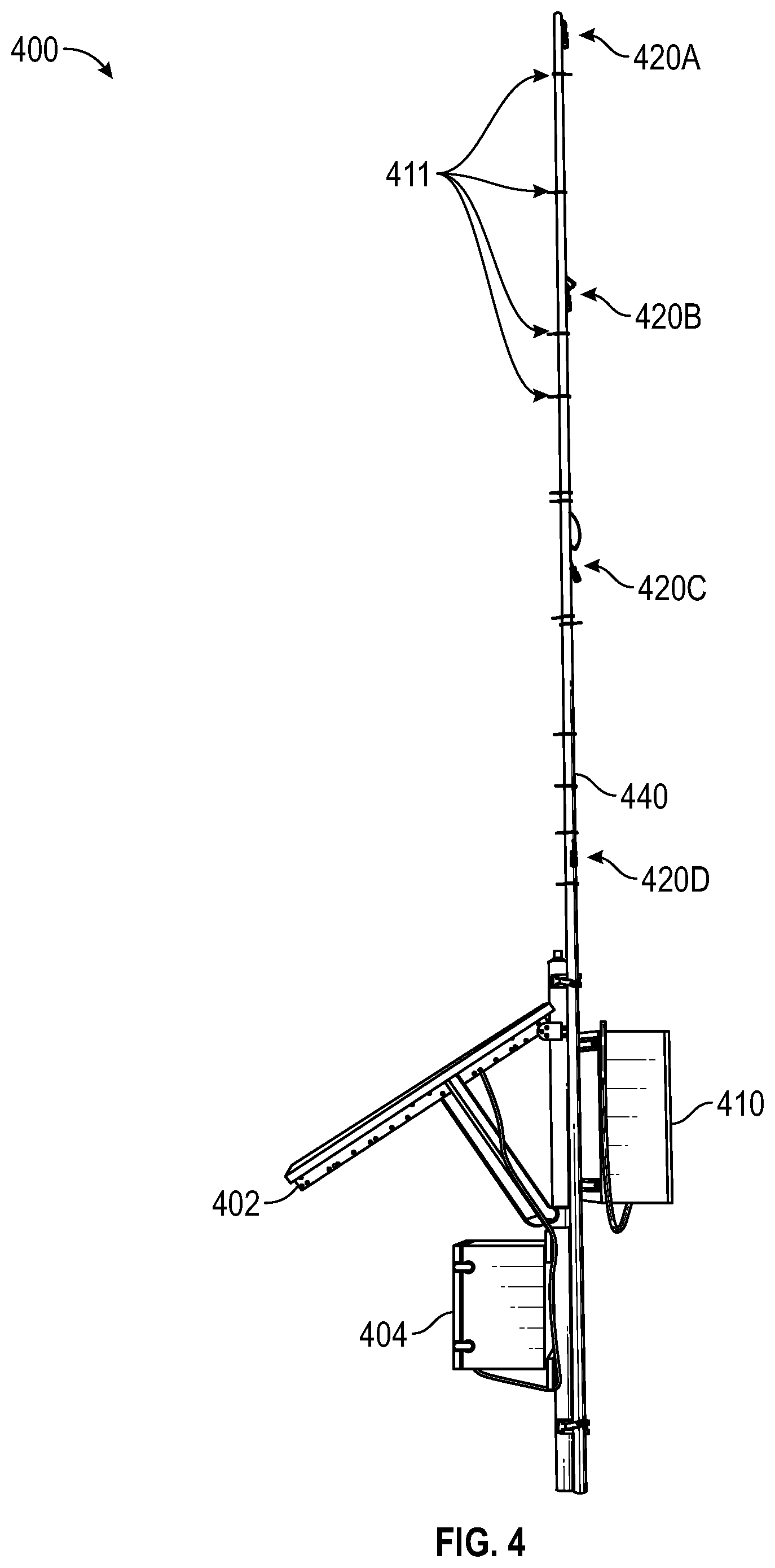 Patent US12504369 Figure 4 – Vertical emissions monitoring manifold