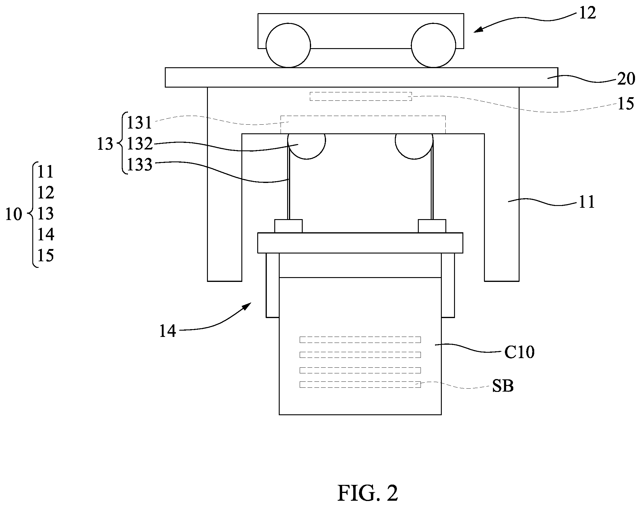 Patent US12504391 Figure 2 – System for monitoring wafer carrier and method of manufacturing semiconductor structure