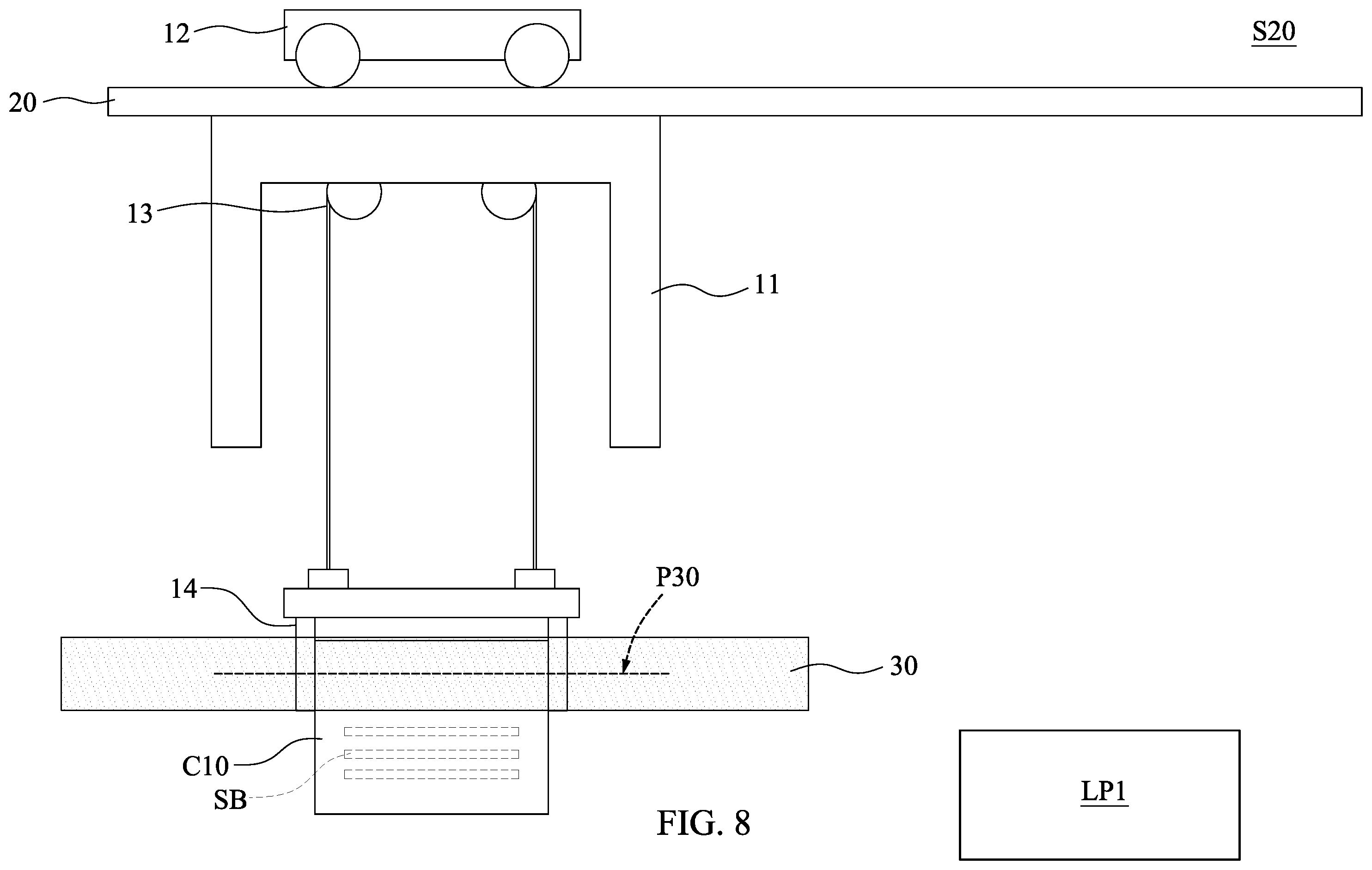 Patent US12504391 Figure 8 – System for monitoring wafer carrier and method of manufacturing semiconductor structure