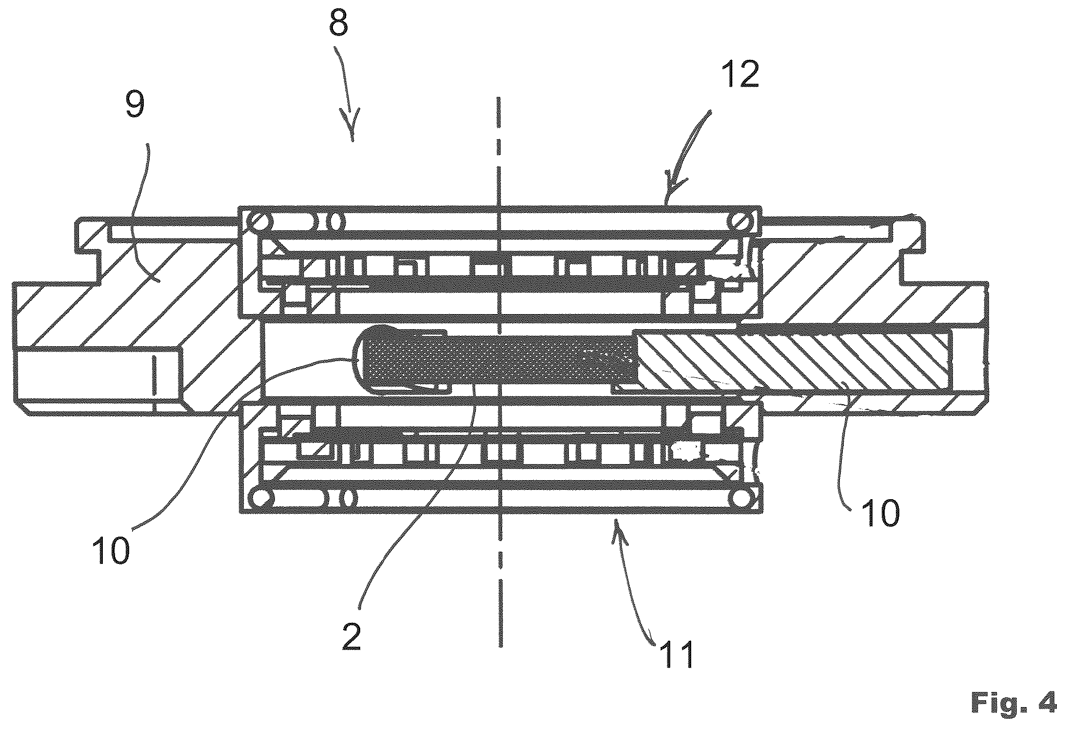 Patent US12504392 Figure 4 – Device for the determination of temperature parameters with adjustable sample holder