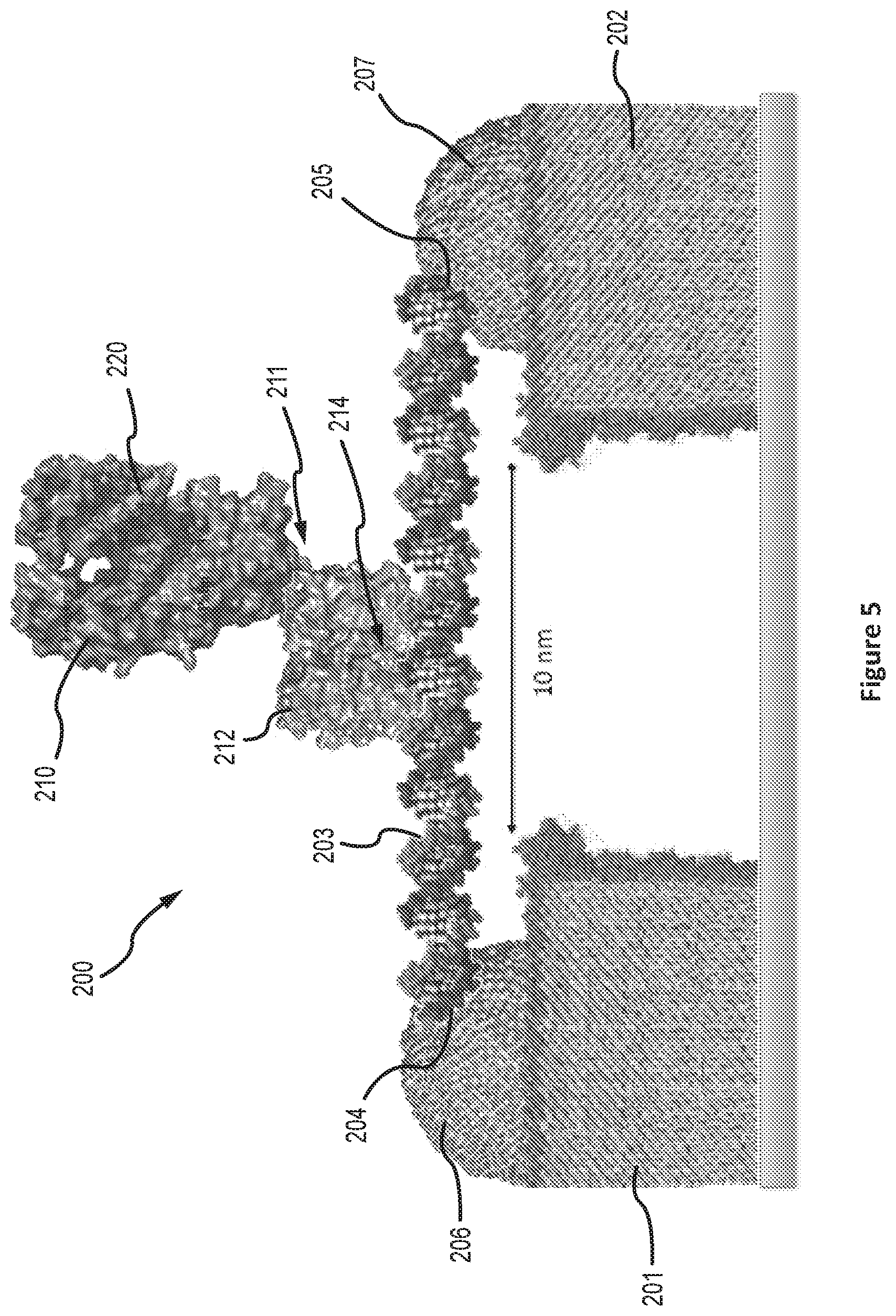 Patent US12504396 Figure 5 – Polycyclic aromatic bridges for molecular electronic sensors