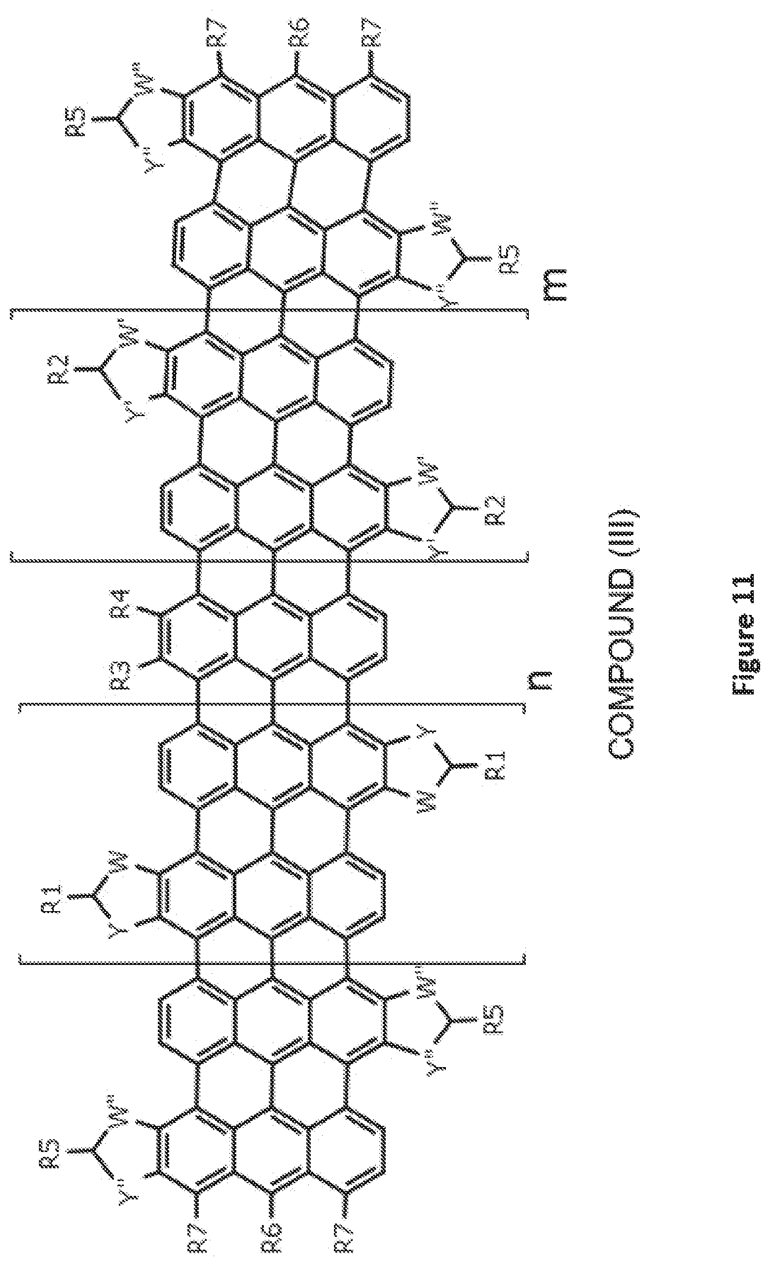 Patent US12504396 Figure 11 – Polycyclic aromatic bridges for molecular electronic sensors