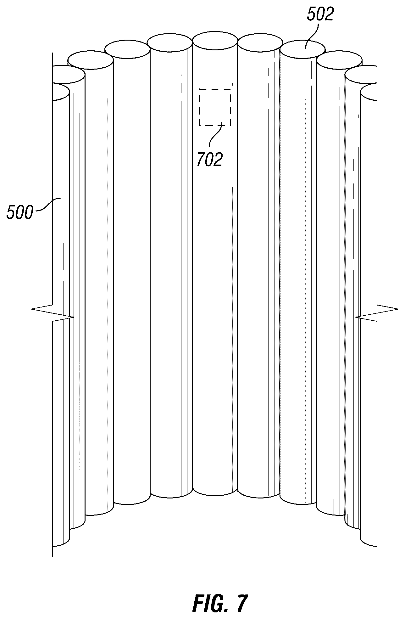 Patent US12504403 Figure 5 – Inspection robot with forward and rearward sensor mount groups