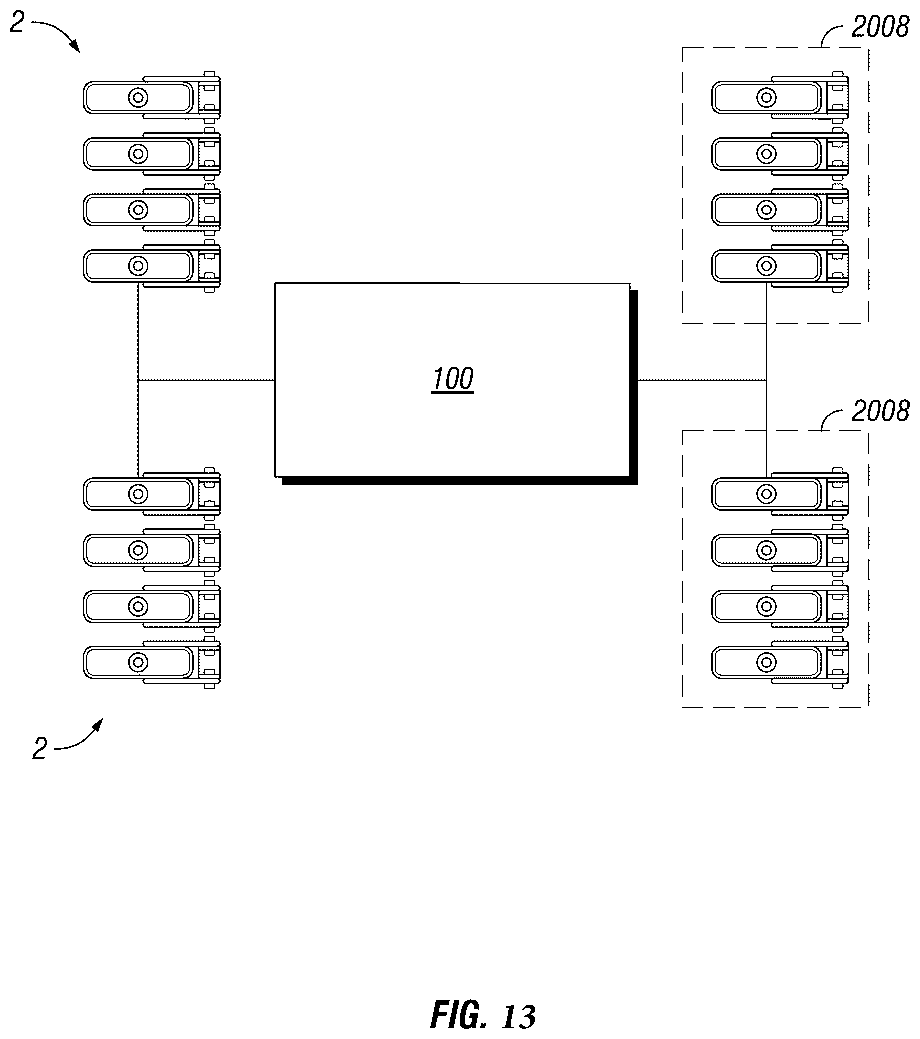 Patent US12504403 Figure 9 – Inspection robot with forward and rearward sensor mount groups