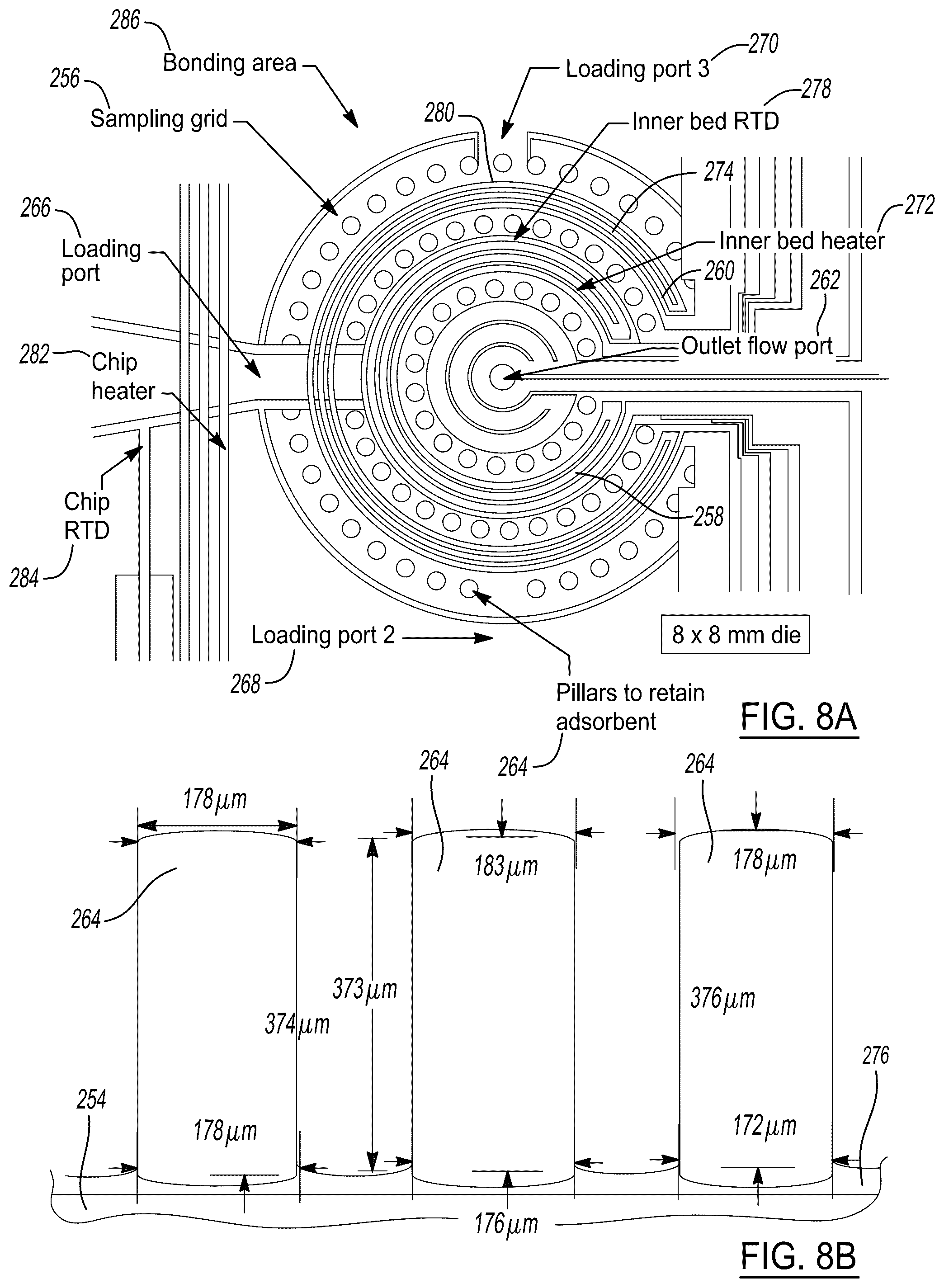 Patent US12504409 Figure 8 – Microscale collector-injector technologies for passive environmental vapor sampling and focused injection