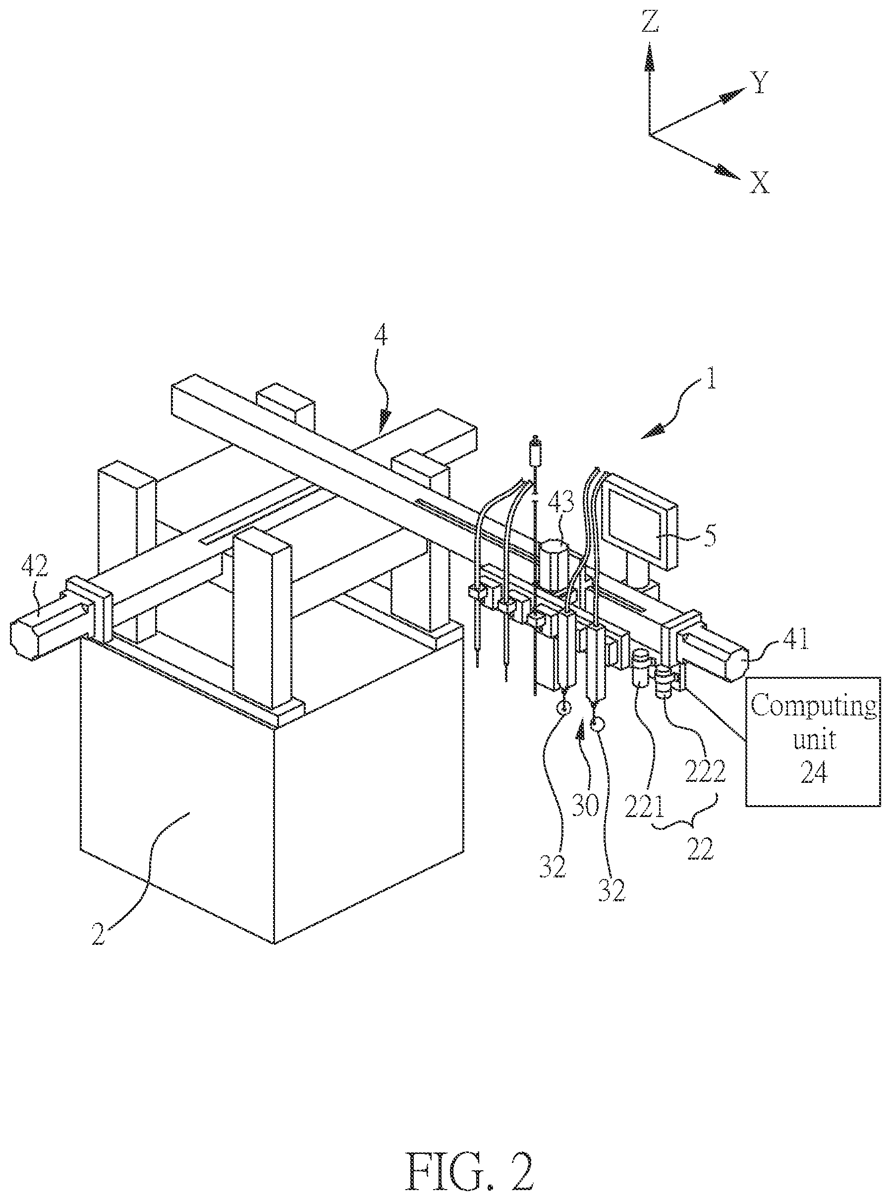 Patent US12504412 Figure 2 – Titration module, test apparatus and method for measuring titration contact angles