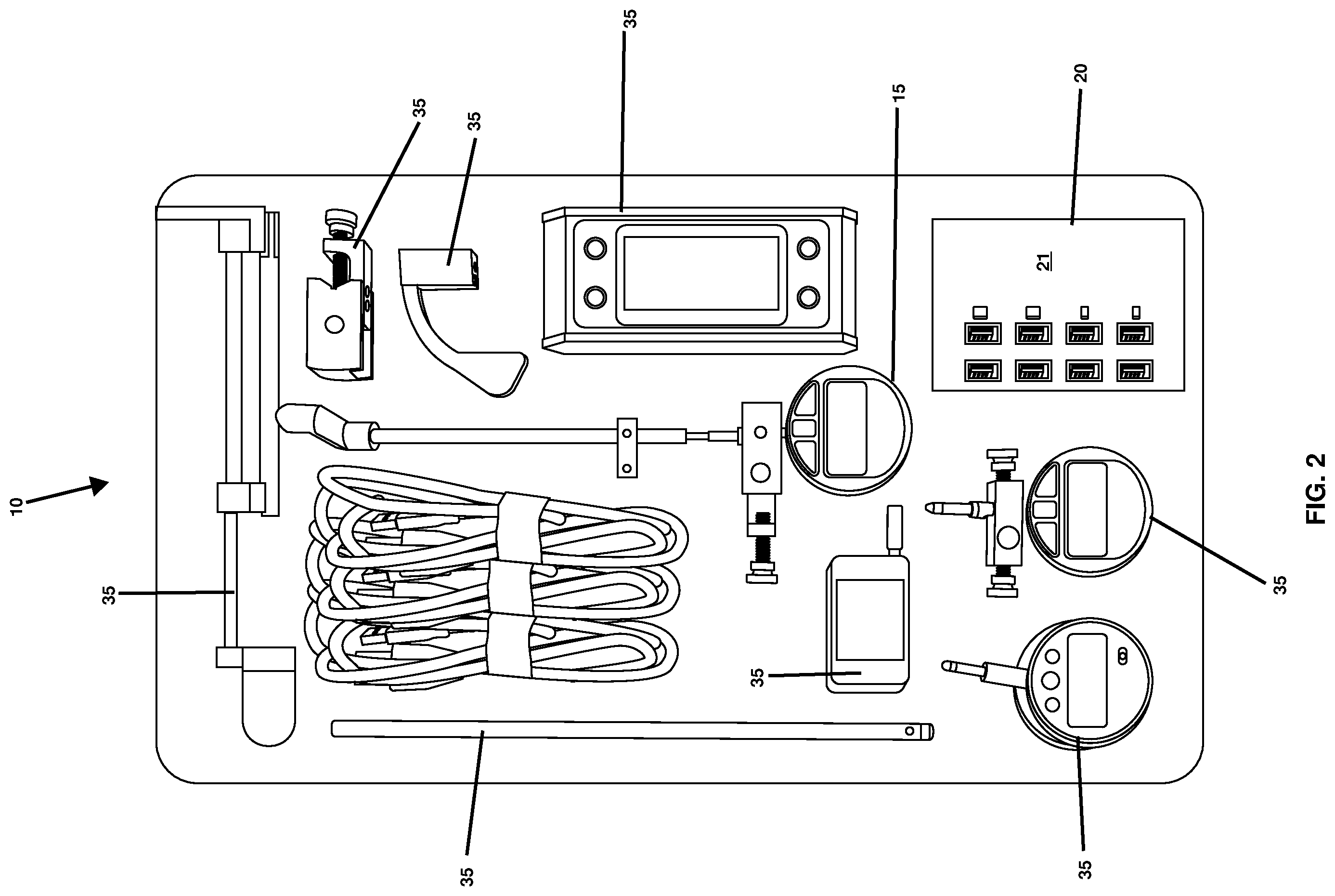 Patent US12504414 Figure 2 – Wireless-communication-enabled dissolution instrument calibration system