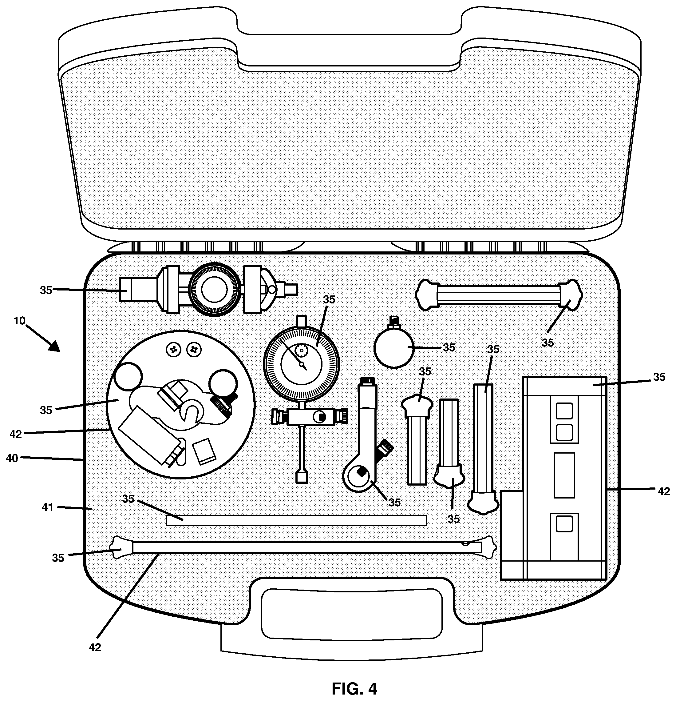 Patent US12504414 Figure 4 – Wireless-communication-enabled dissolution instrument calibration system