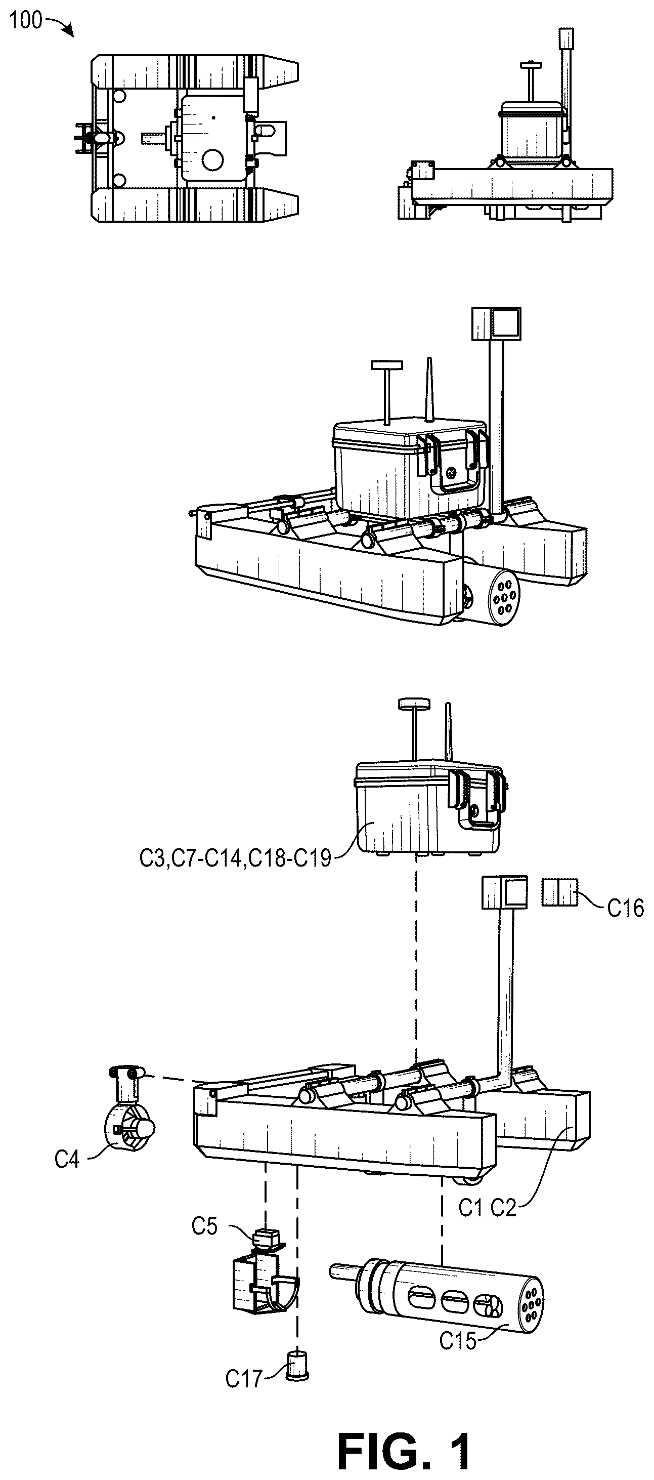Patent US12504417 Figure 1 – Lagrangian smart sensing system for characterizing aquatic resources