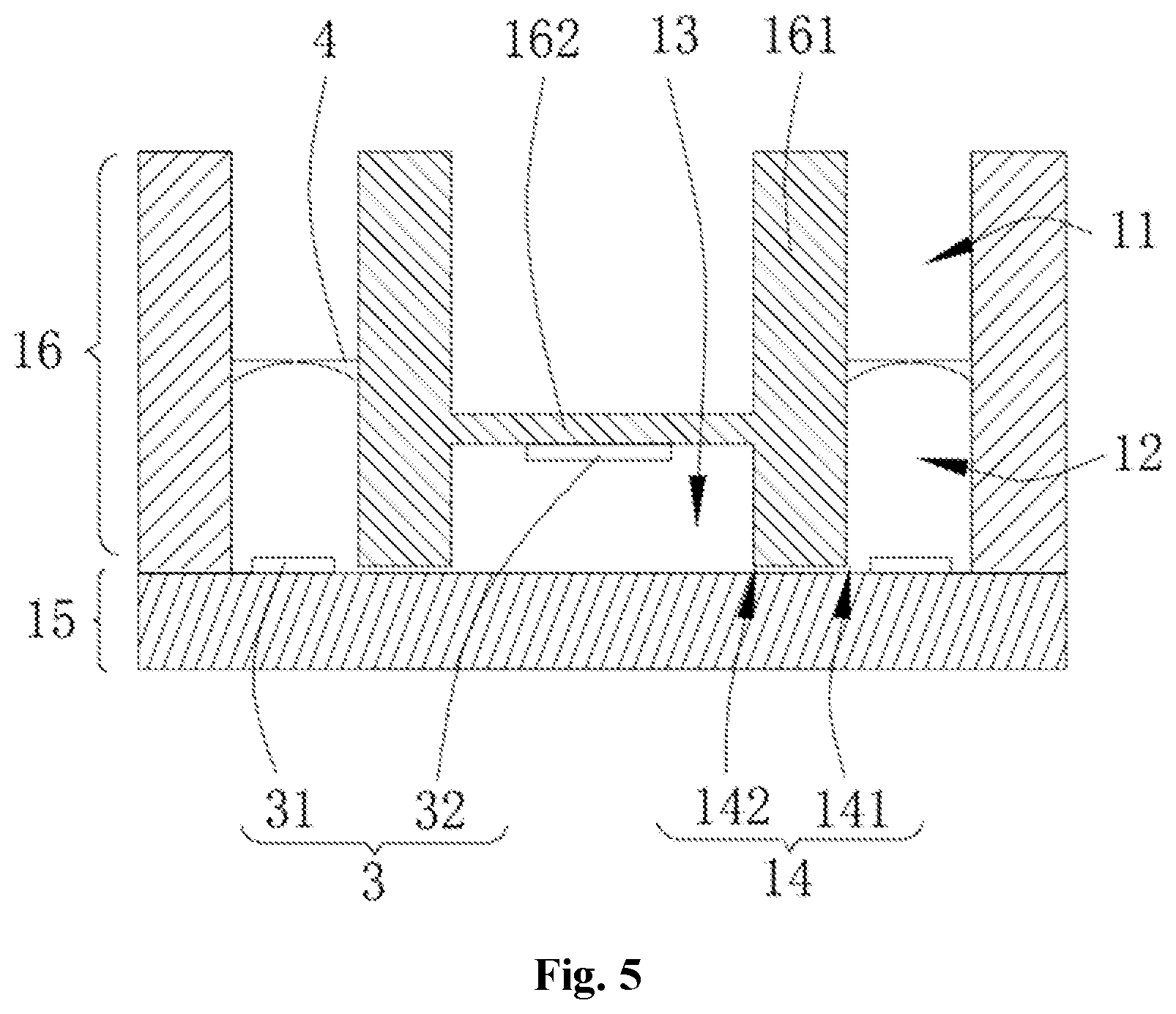 Patent US12504421 Figure 3 – Apparatus and device for sensing analyte contained in liquid