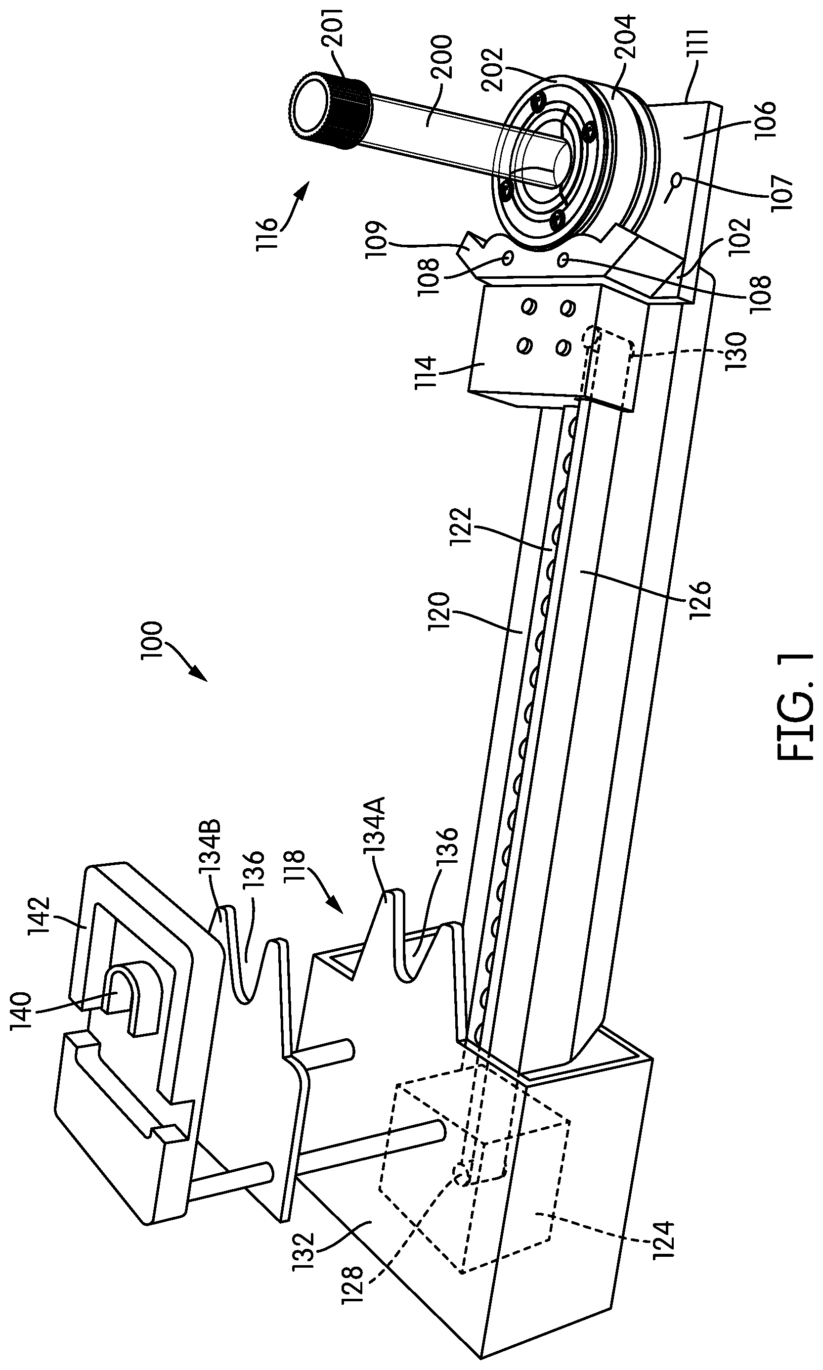 Patent US12504436 Figure 1 – Laboratory automated systems for transporting sample receptacle carriers