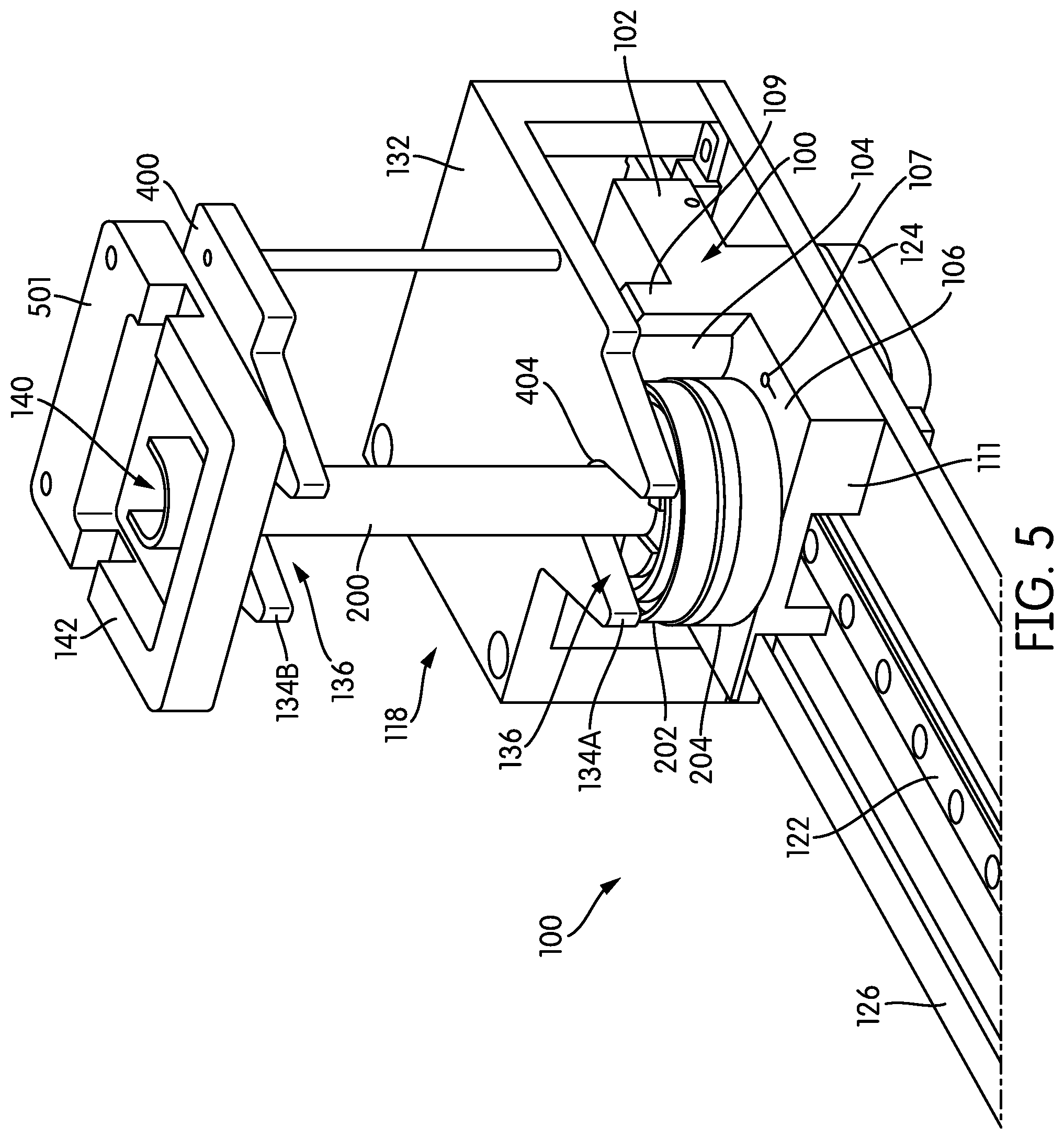 Patent US12504436 Figure 5 – Laboratory automated systems for transporting sample receptacle carriers