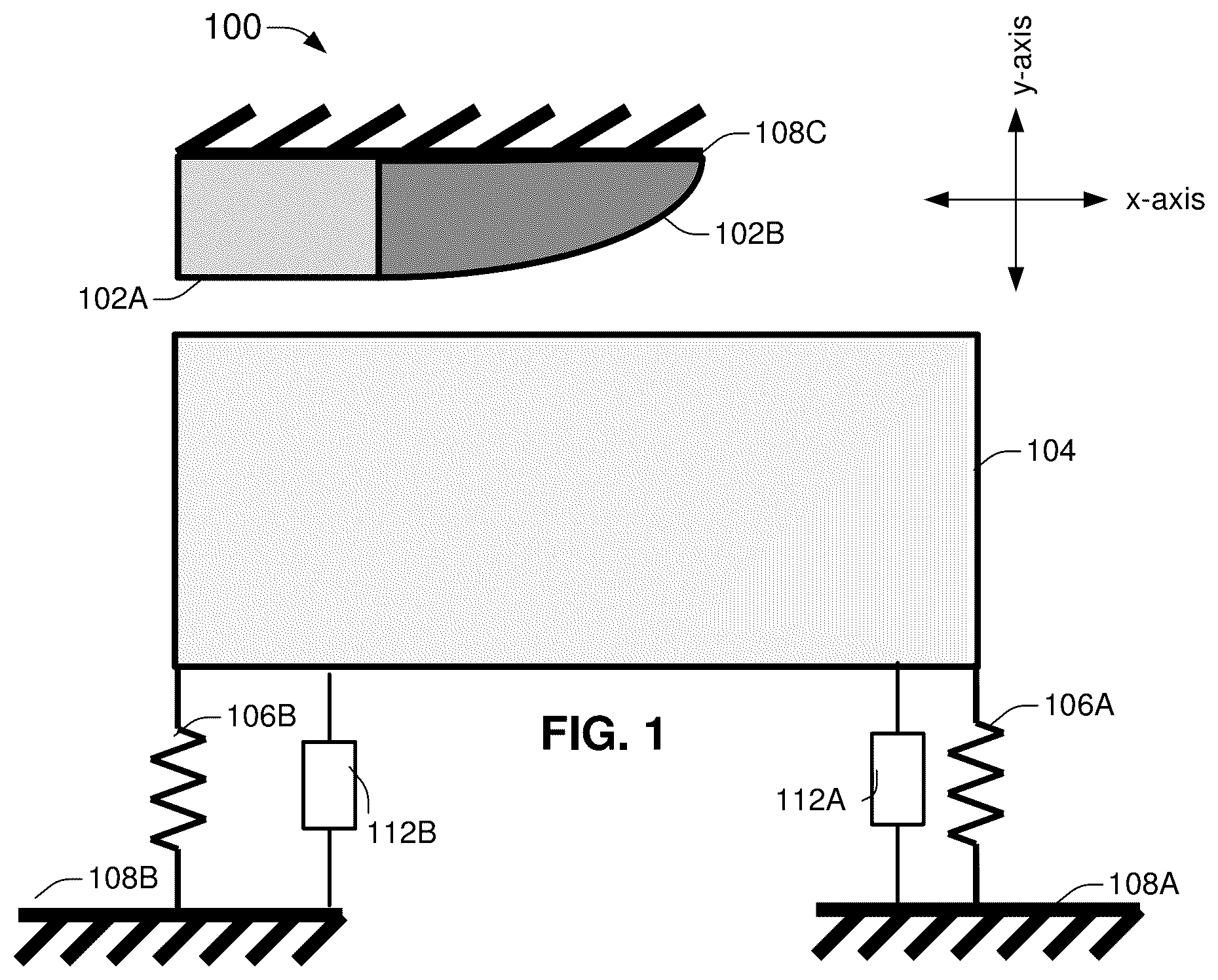 Patent US12504440 Figure 1 – Low stress overtravel stop