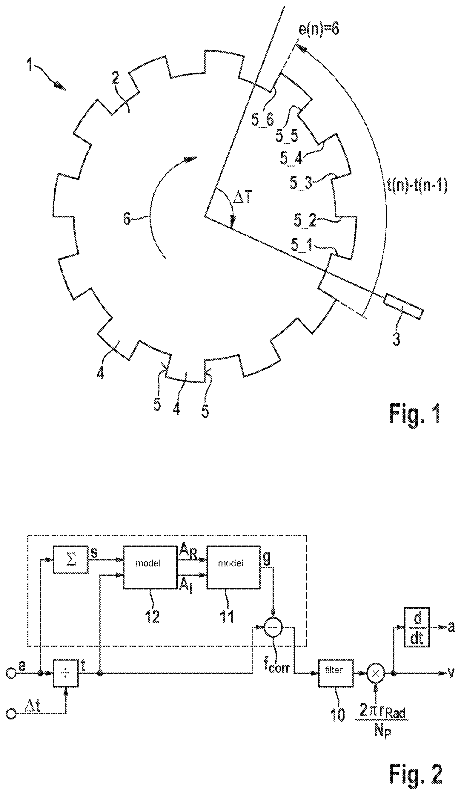 Patent US12504441 Figure 1 – Method and device for determining a rotational frequency of a wheel