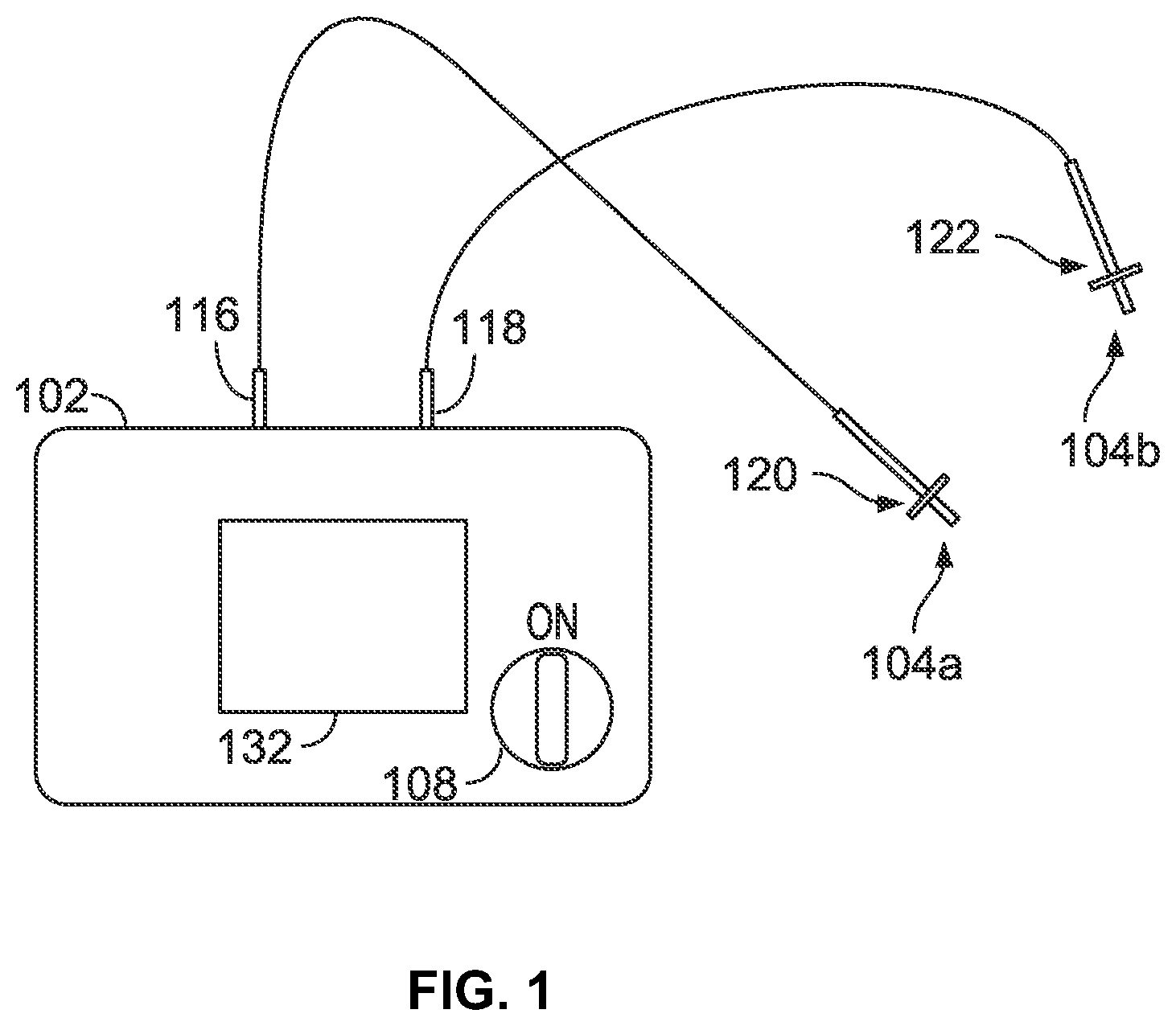 Patent US12504442 — Electrical testing device with probe having portions with different cross-sectional areas — Figure 1