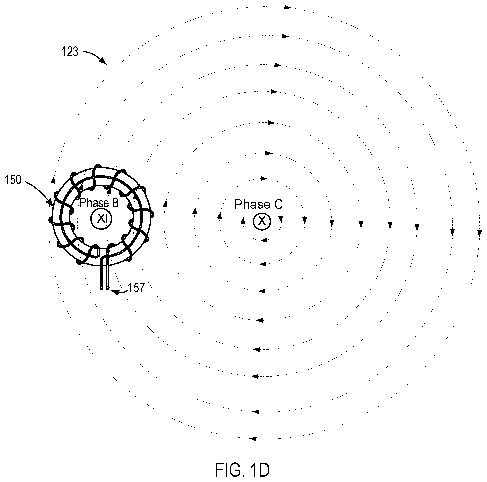 Patent US12504446 Figure 4 – Fault current sensor with adjacent phase fault immunity