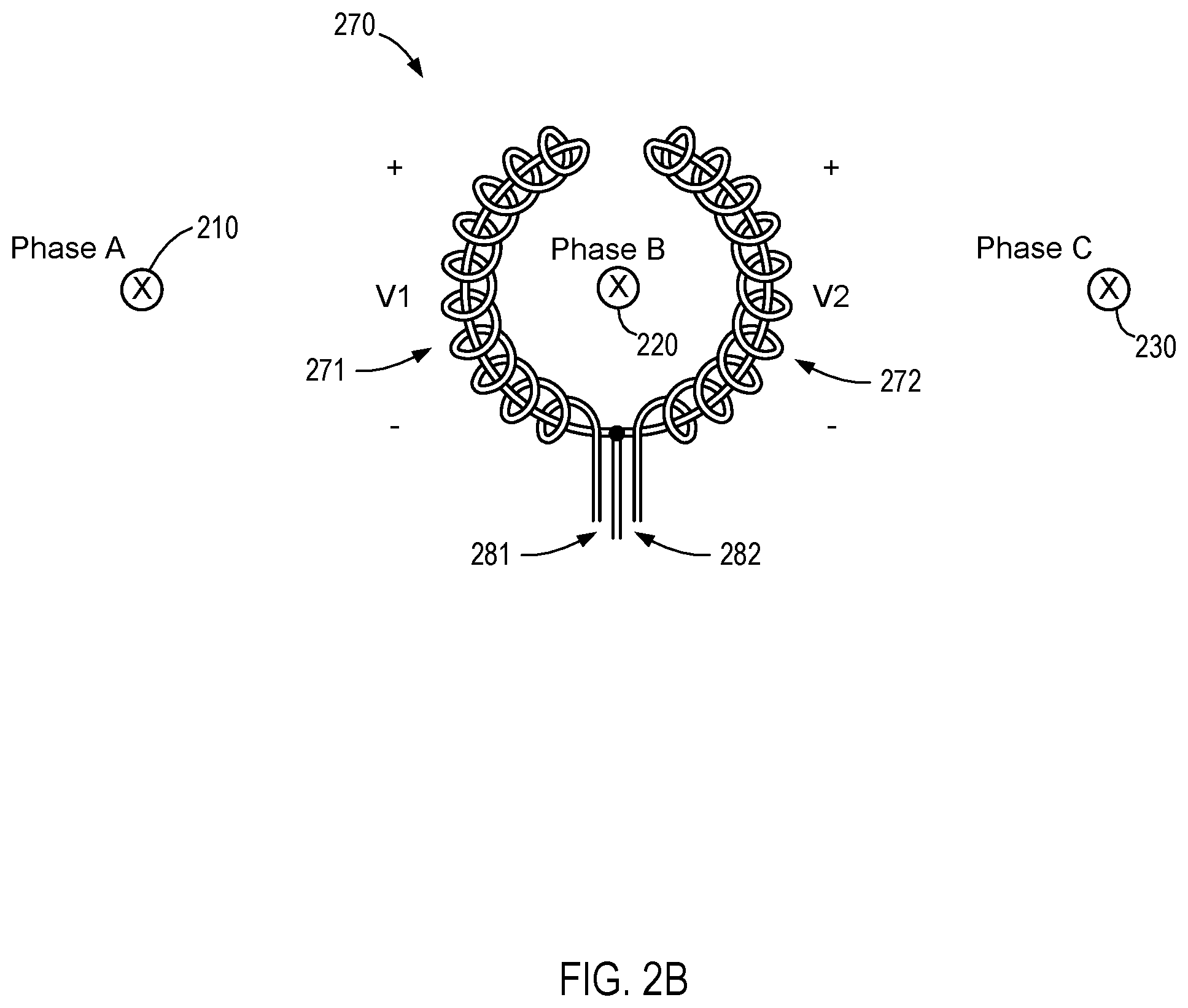 Patent US12504446 Figure 6 – Fault current sensor with adjacent phase fault immunity