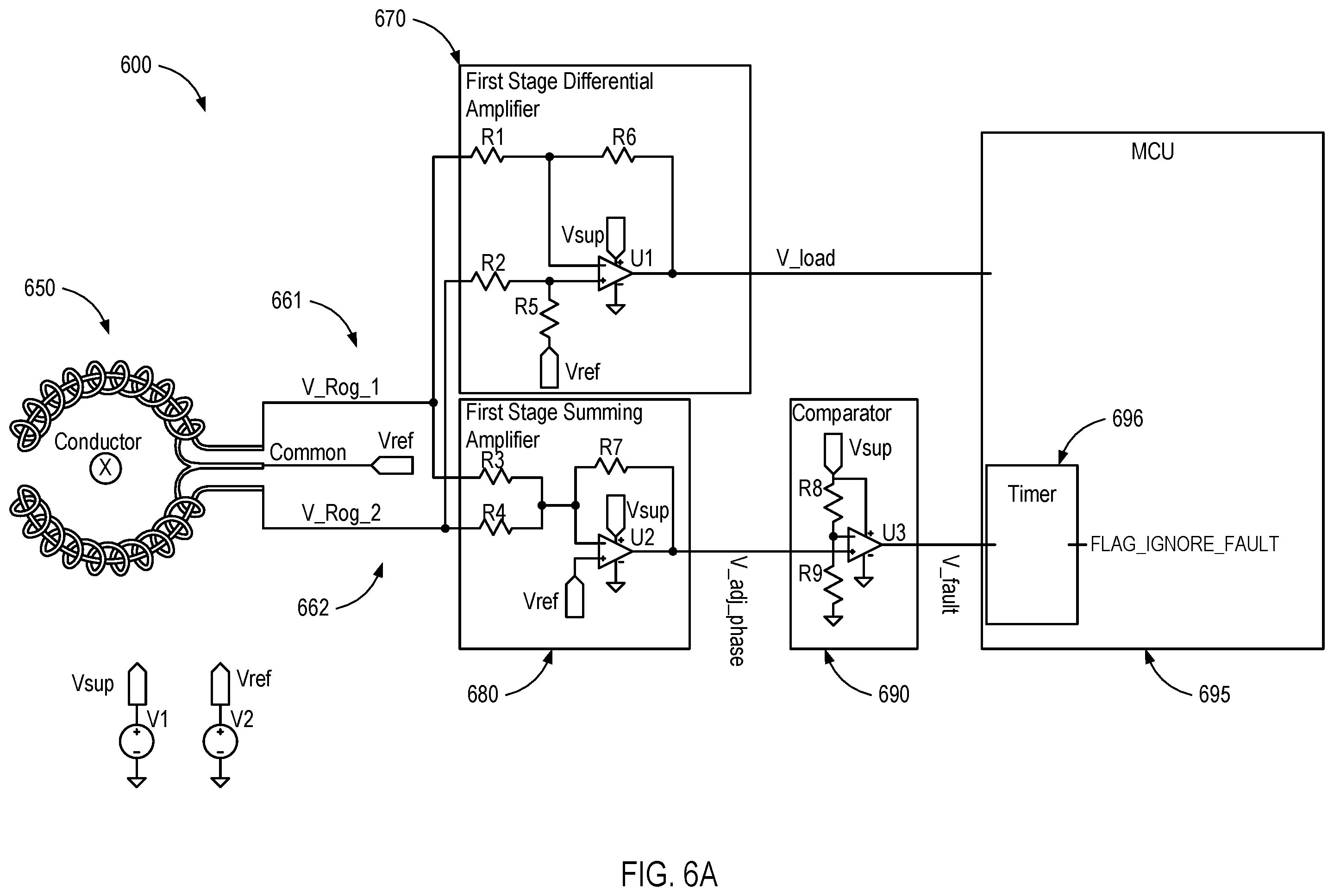 Patent US12504446 Figure 12 – Fault current sensor with adjacent phase fault immunity