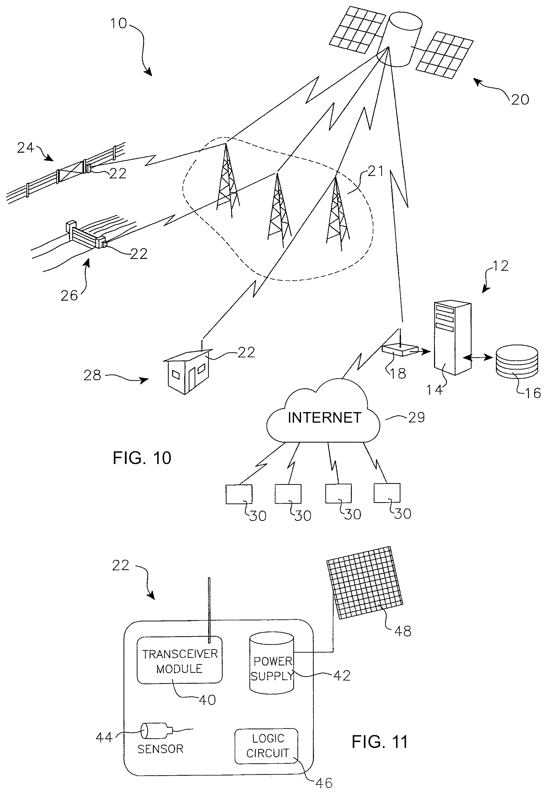 Patent US12504450 Figure 8 – Power monitoring and signal unit