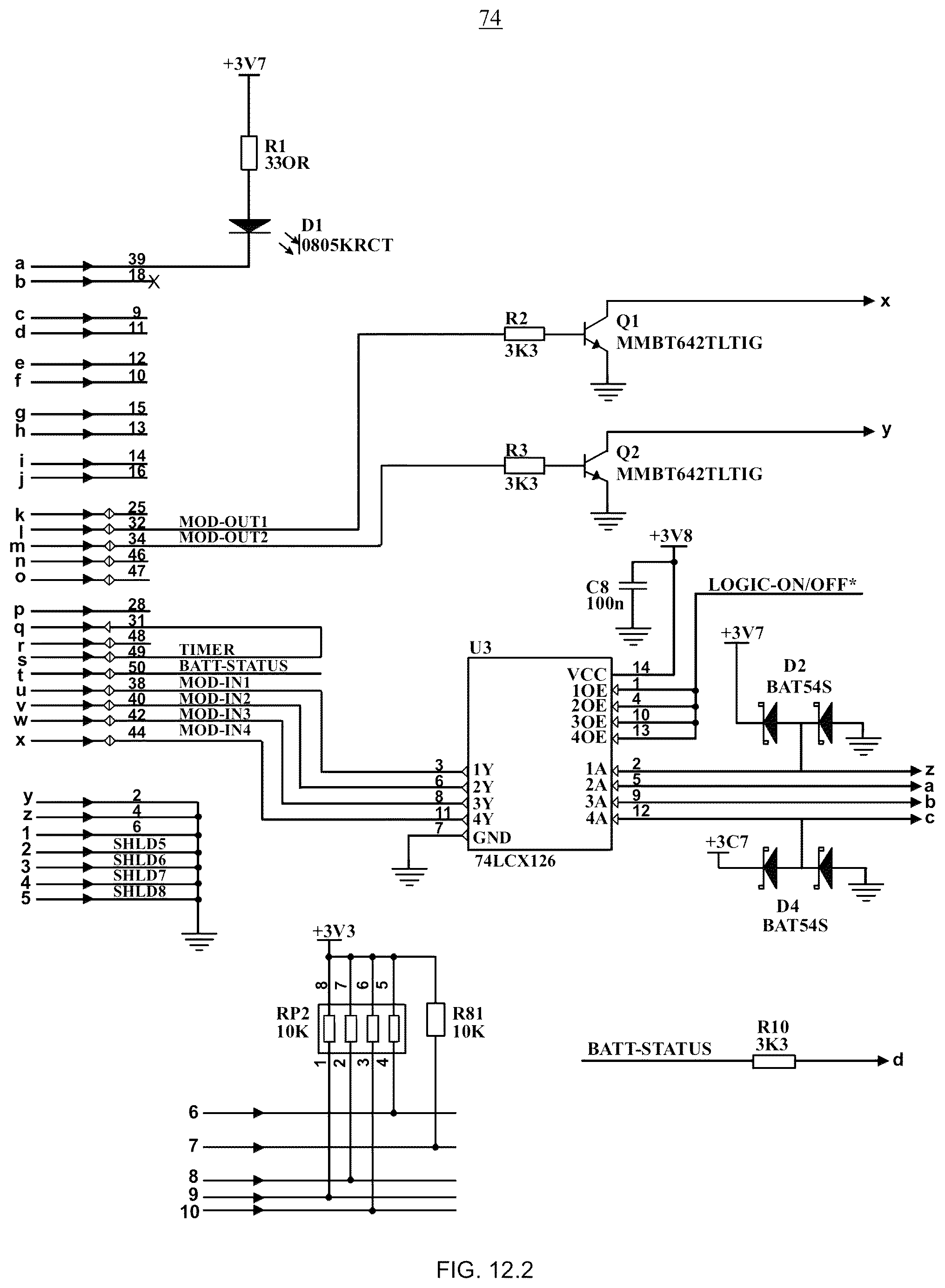 Patent US12504450 Figure 11 – Power monitoring and signal unit