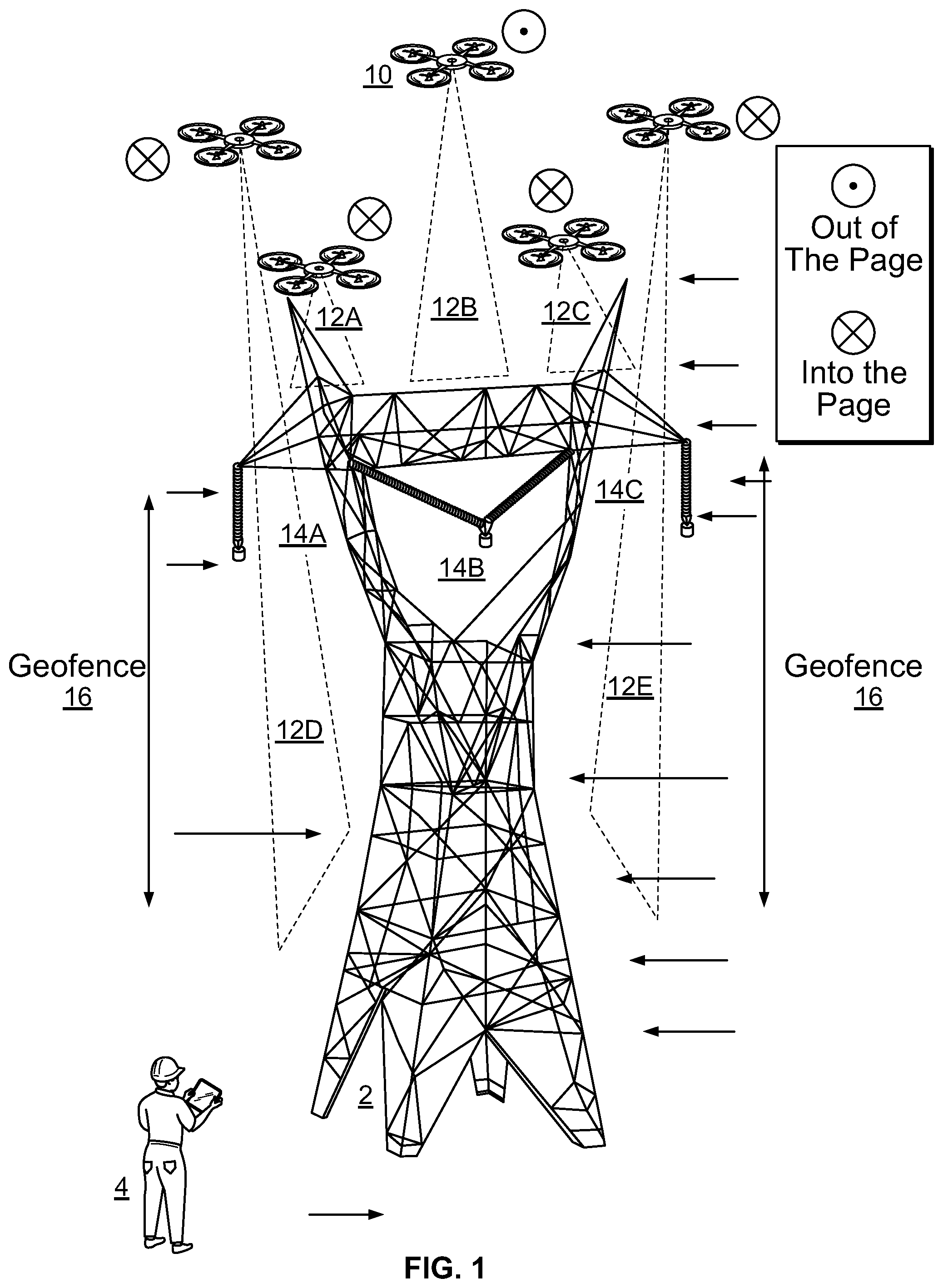 Patent US12504454 Figure 1 – Unmanned aerial vehicle electromagnetic avoidance and utilization system