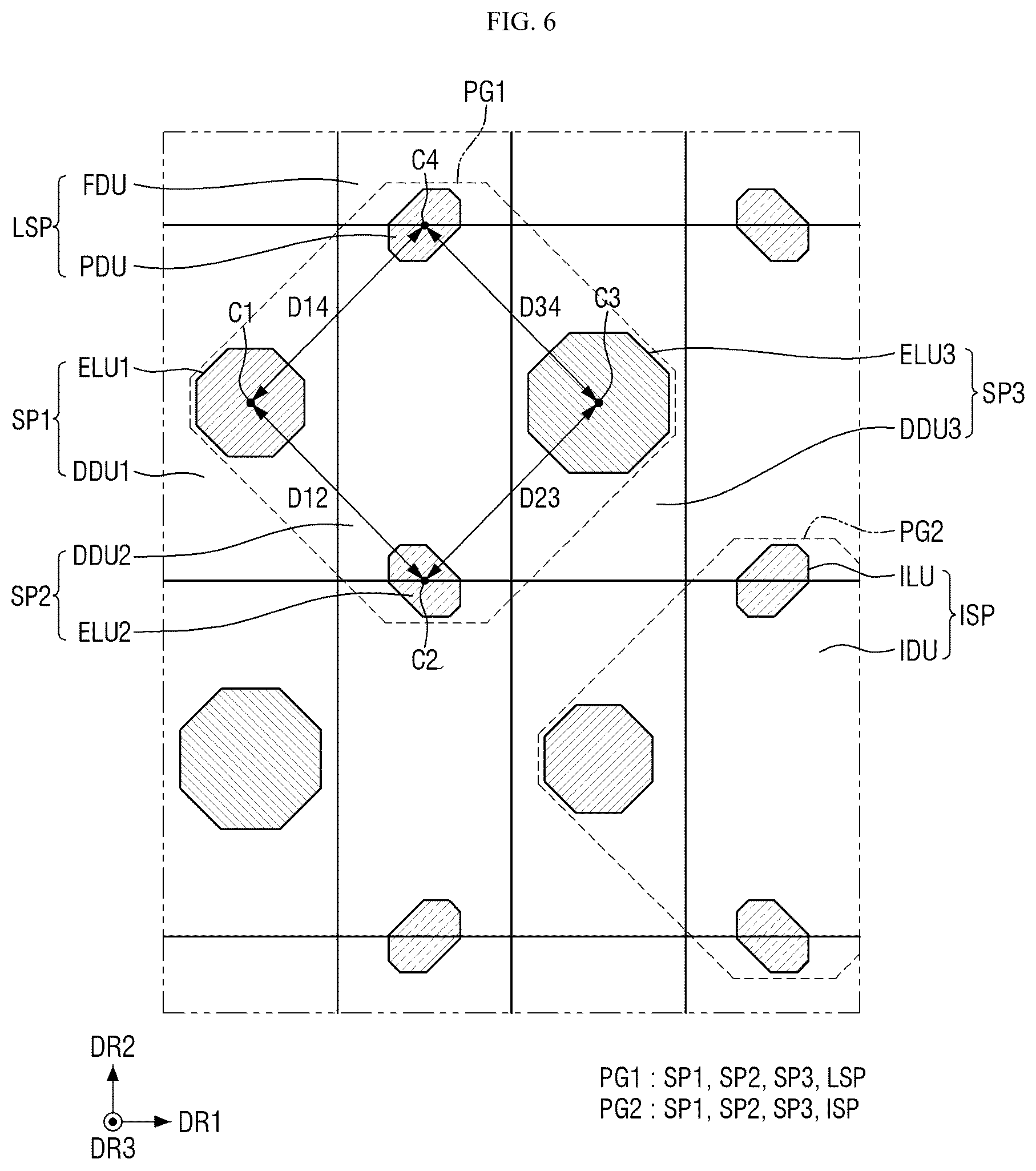 Patent US12504460 Figure 6 – Display panel inspection device evaluating light detection characteristics
