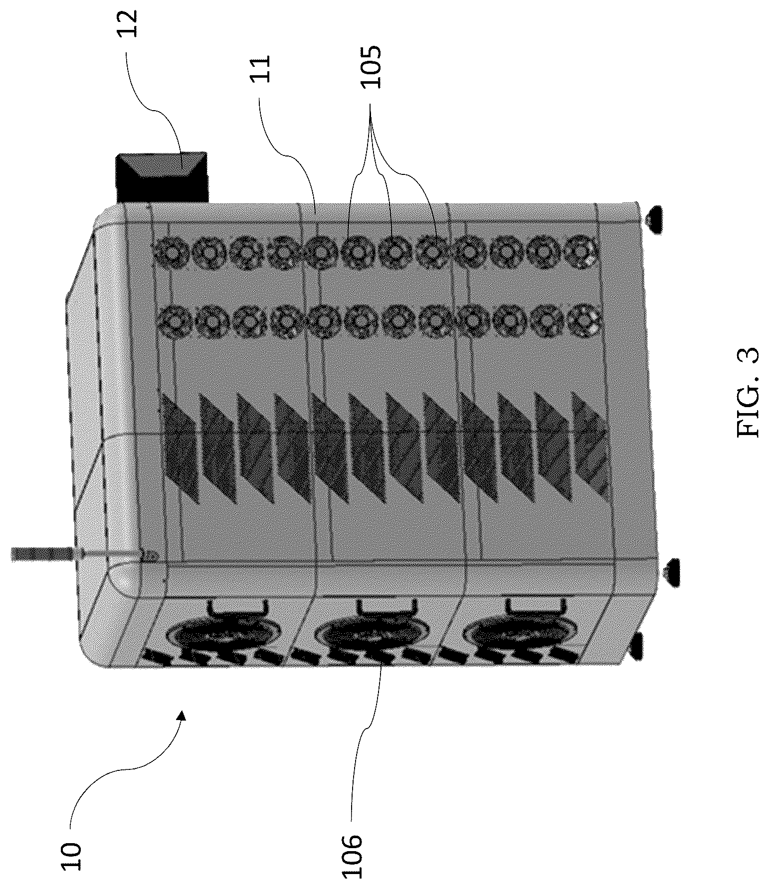 Patent US12504464 Figure 3 – Burn-in station for performing burn-in testing of electronic devices