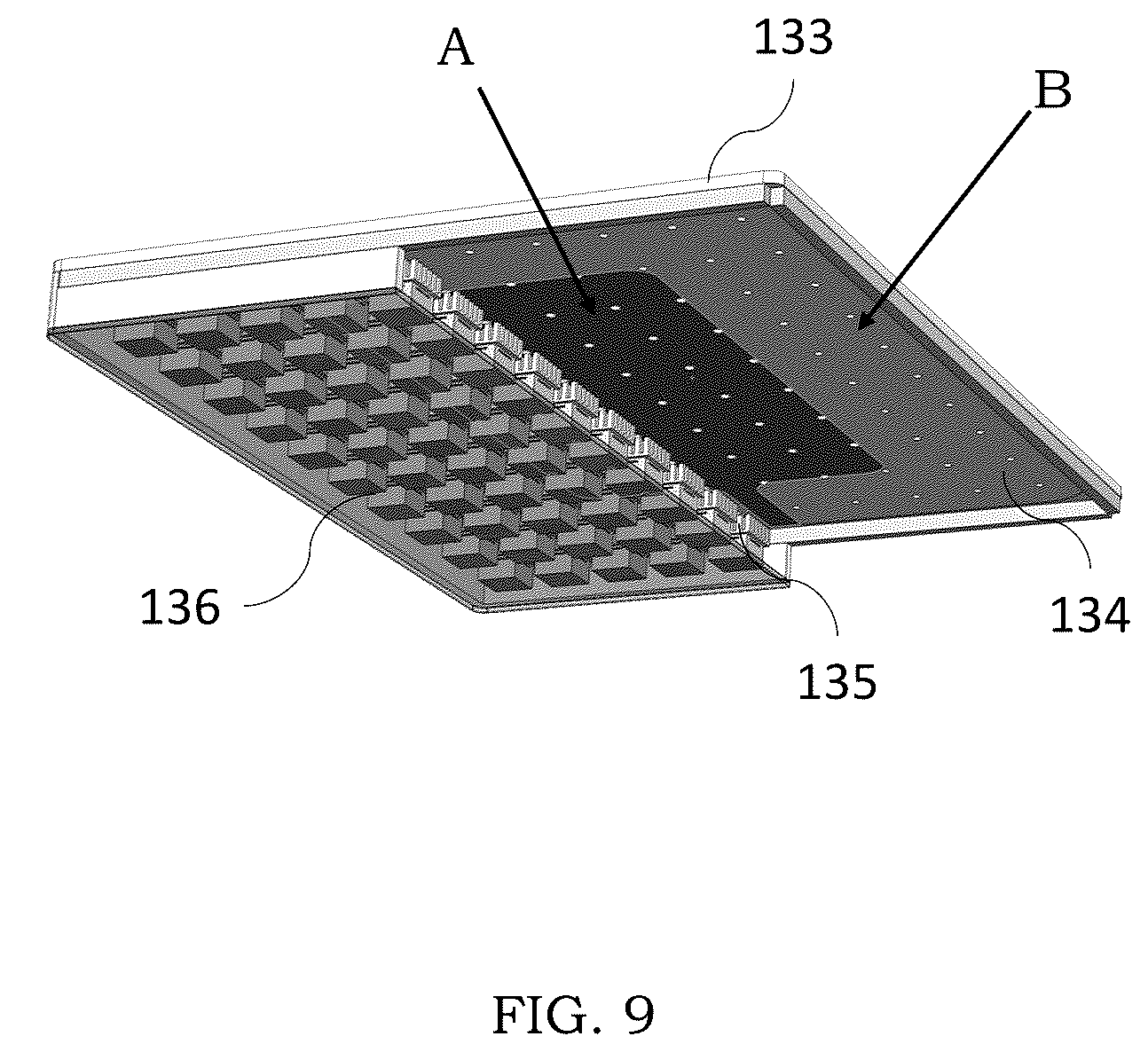Patent US12504464 Figure 9 – Burn-in station for performing burn-in testing of electronic devices