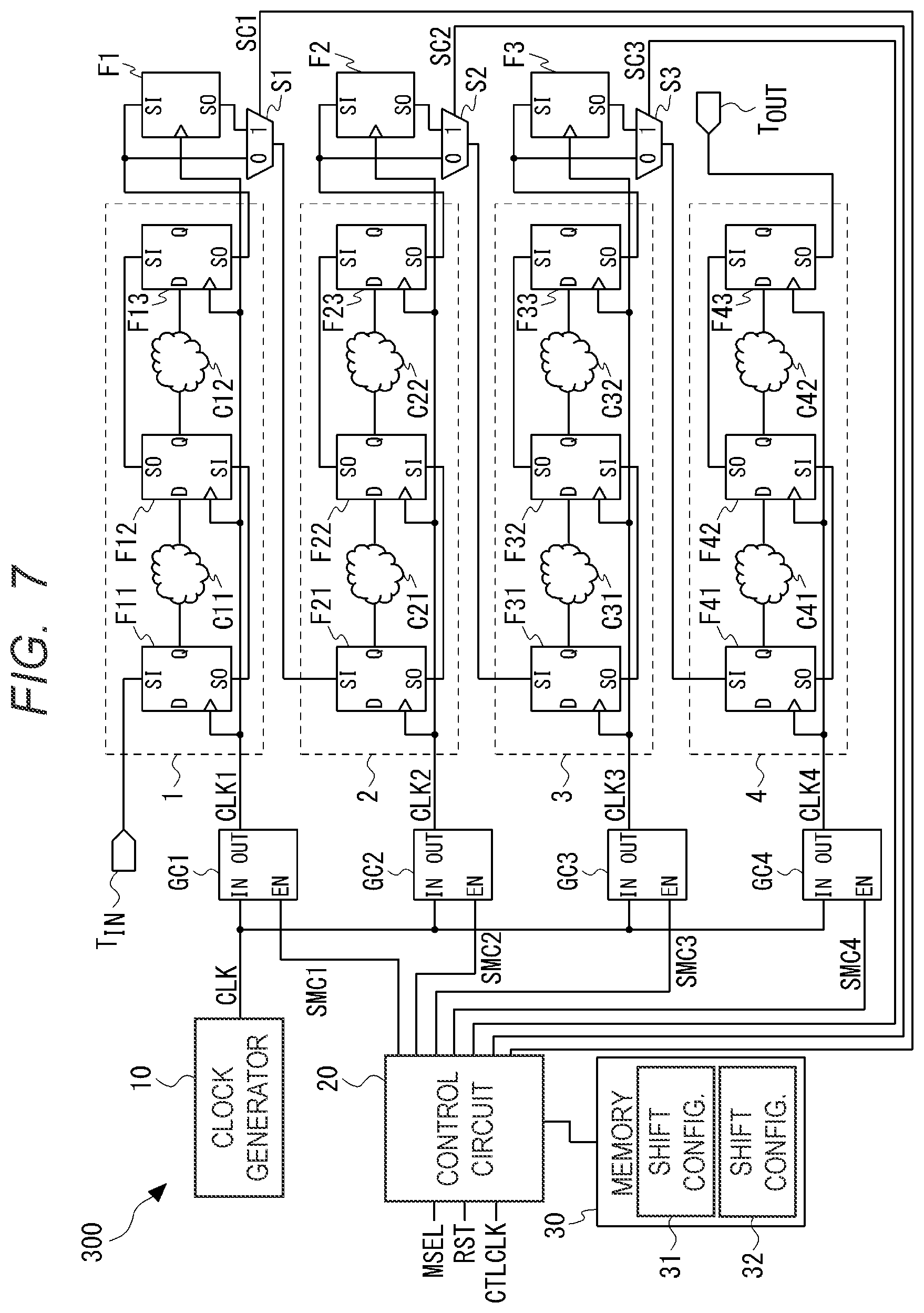 Patent US12504471 Figure 7 – Semiconductor device and method of scan test for thereof