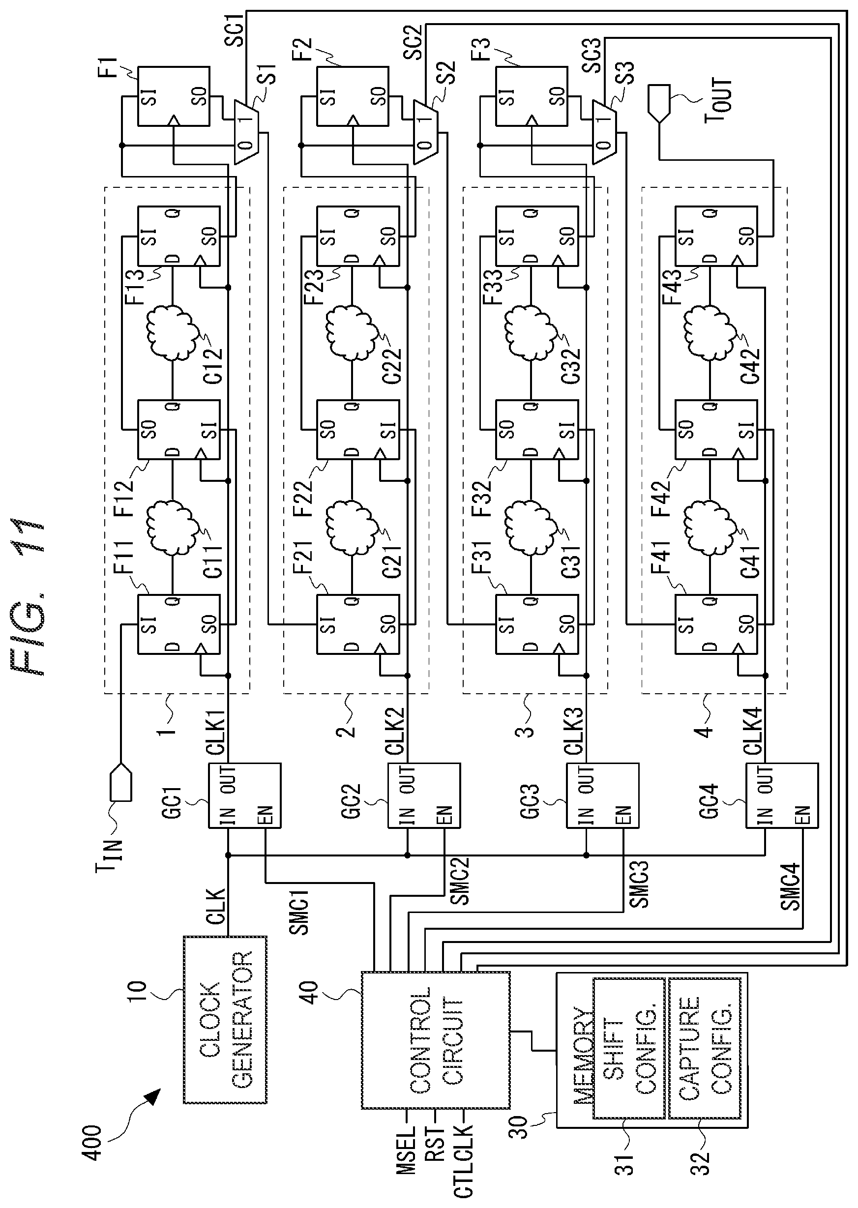Patent US12504471 Figure 11 – Semiconductor device and method of scan test for thereof