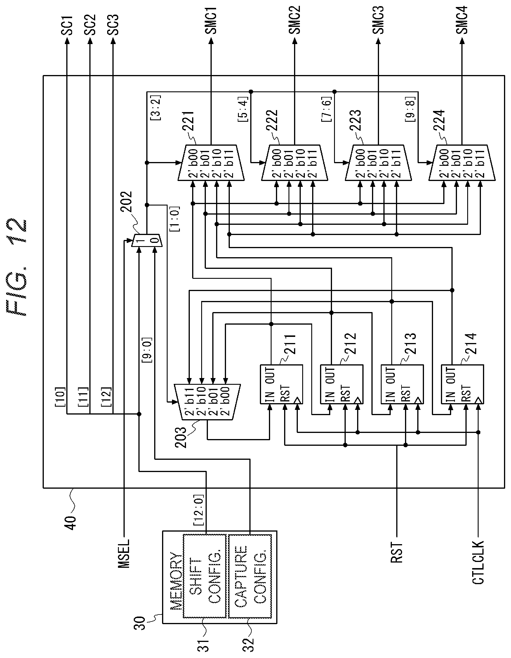 Patent US12504471 Figure 12 – Semiconductor device and method of scan test for thereof