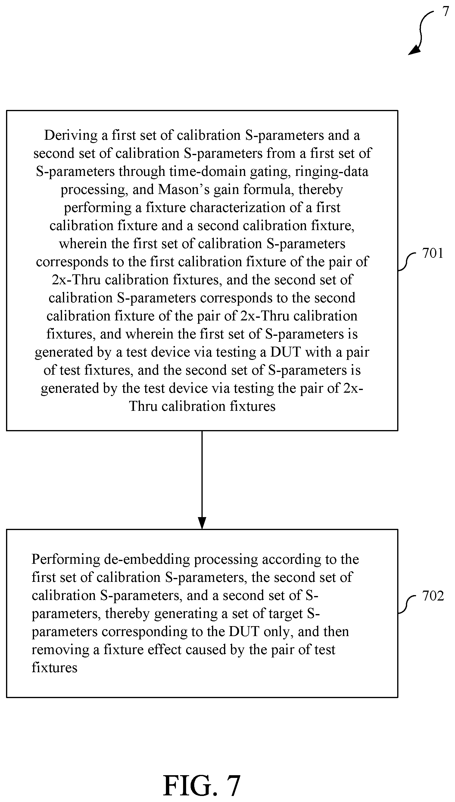 Patent US12504473 Figure 8 – Apparatus and method for removing fixture effect