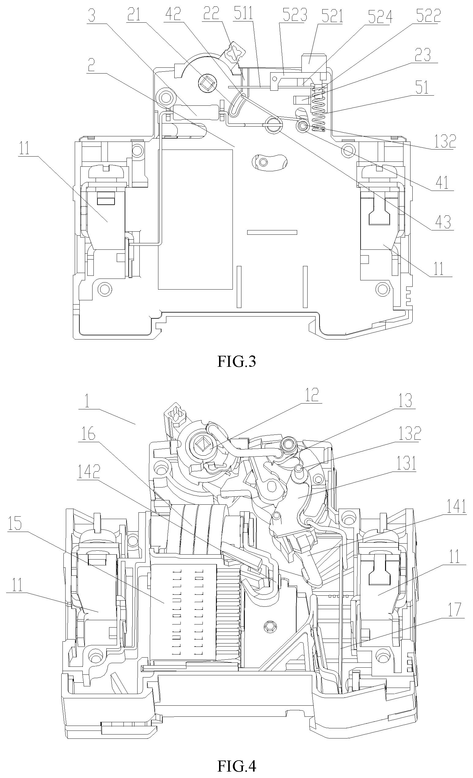 Patent US12504474 Figure 2 – Test button loop device and circuit breaker