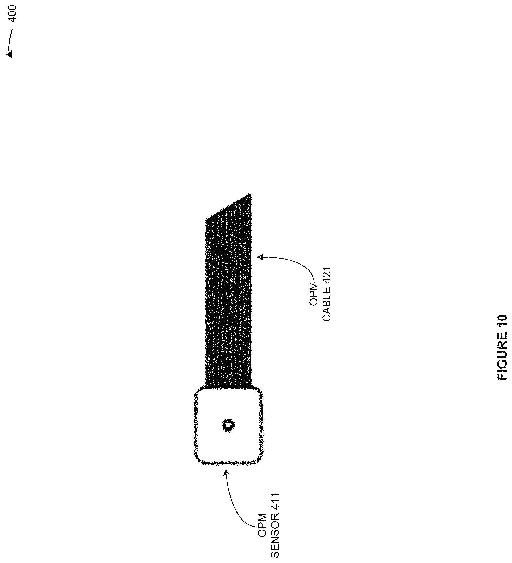 Patent US12504486 Figure 10 – Optically-pumped magnetometer (OPM) with an OPM connector that mitigates electrostatic discharge (ESD) and stores OPM operational data