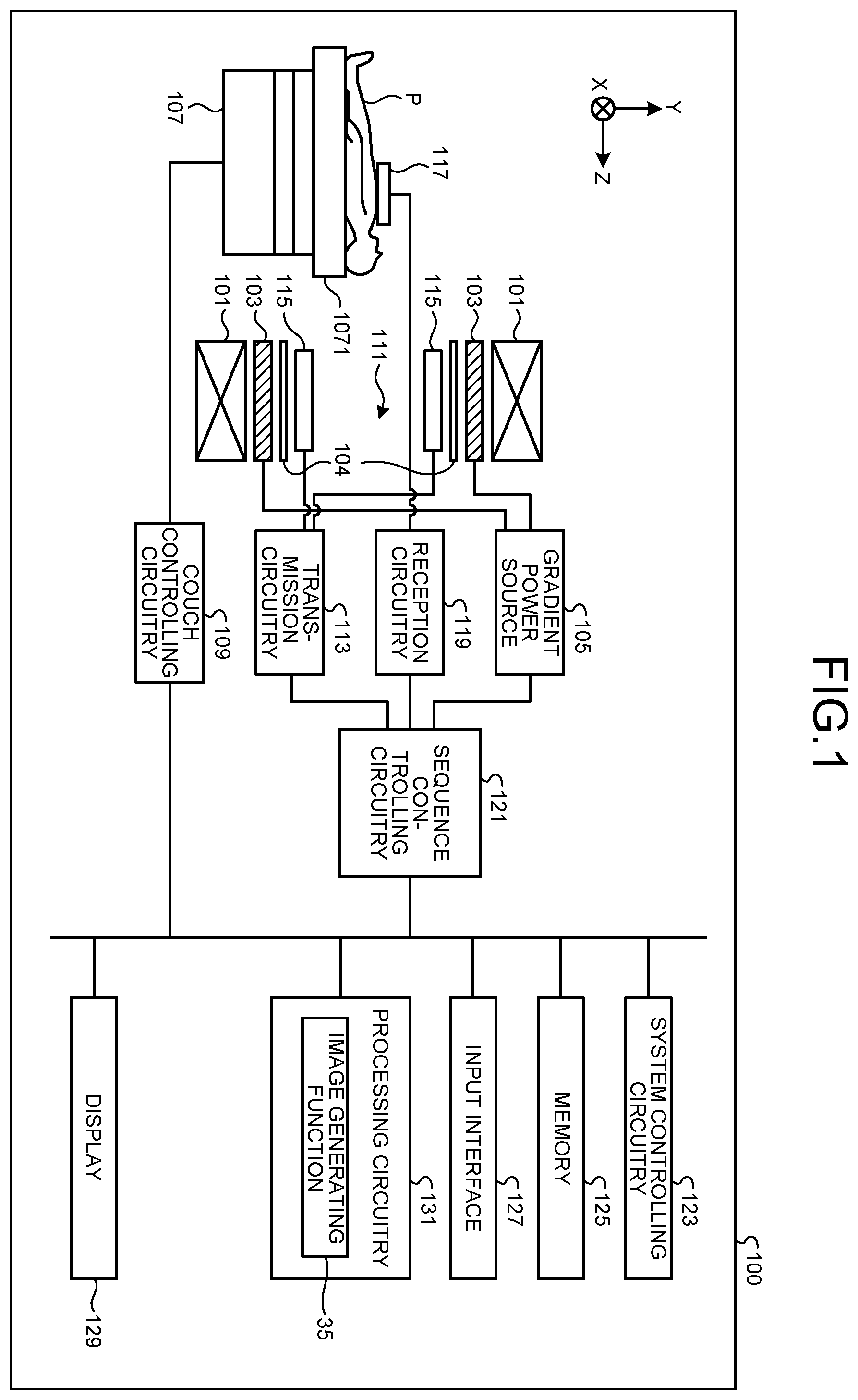 Patent US12504488 — Sound-proofing tube for magnetic resonance imaging apparatus, magnetic resonance imaging apparatus, and manufacturing method of sound-proofing tube for magnetic resonance imaging apparatus — Figure 1