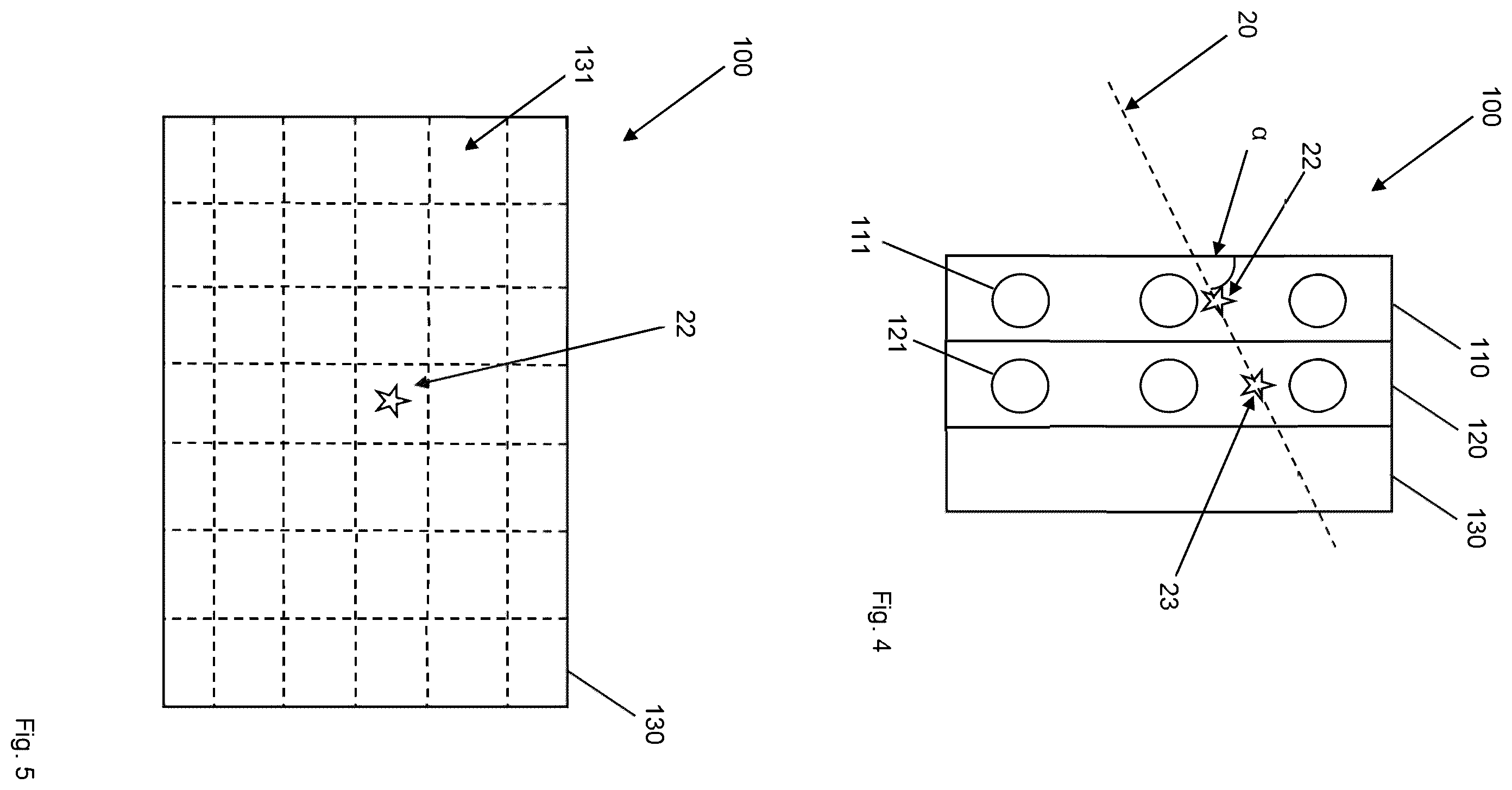 Patent US12504501 Figure 5 – Window for an aircraft, aircraft, and method for determining the position at which a laser beam impacts a window