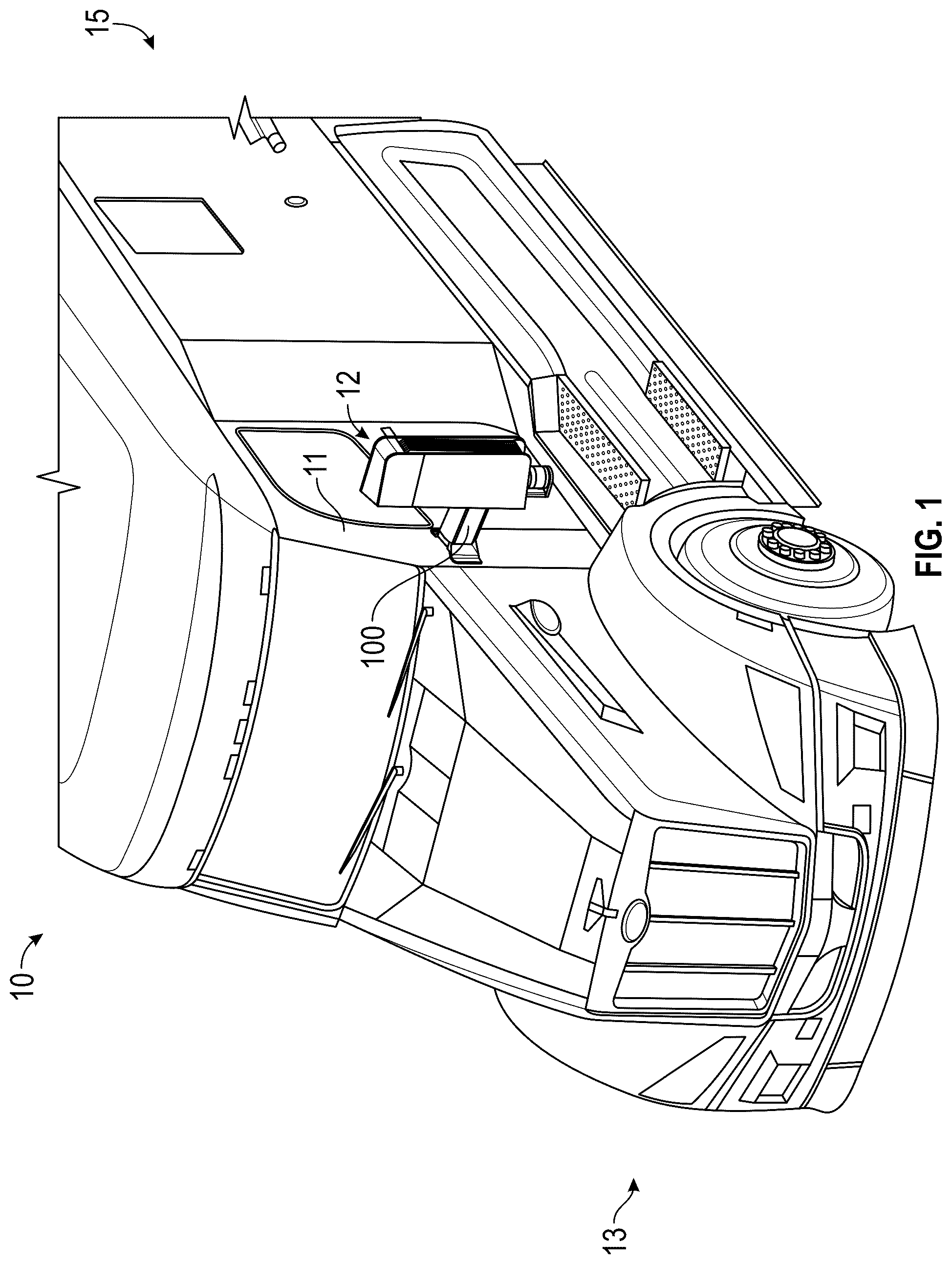 Patent US12504502 Figure 1 – Vented sensor pod systems and method of regulating a temperature of a sensor pod on an autonomous vehicle