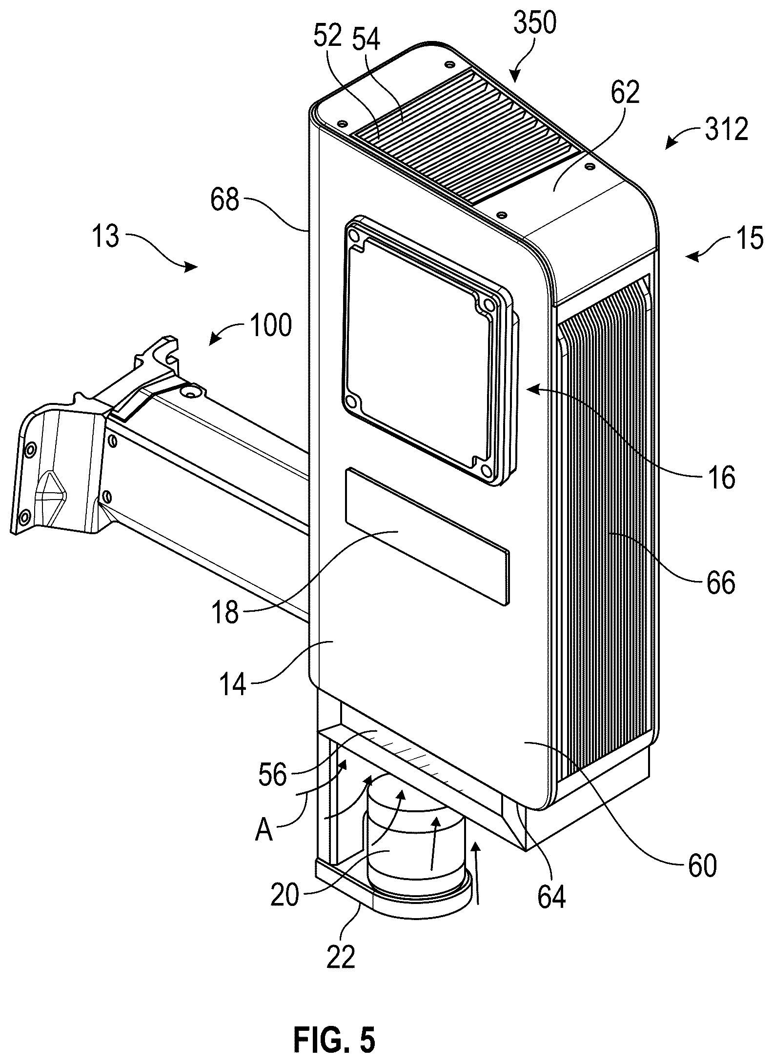 Patent US12504502 Figure 5 – Vented sensor pod systems and method of regulating a temperature of a sensor pod on an autonomous vehicle