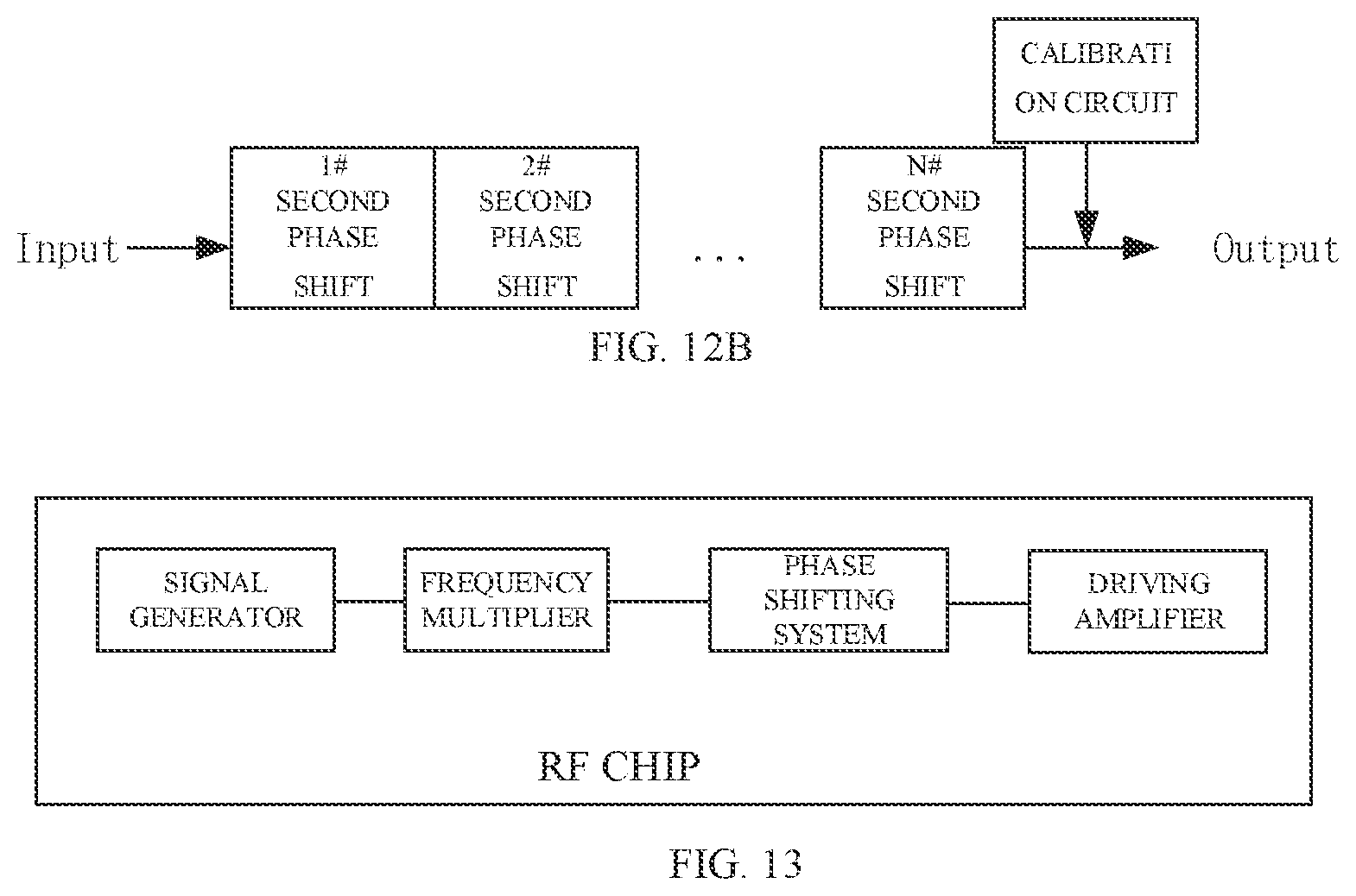 Patent US12504504 Figure 7 – Phase shifting system, RF chip, and radar sensor