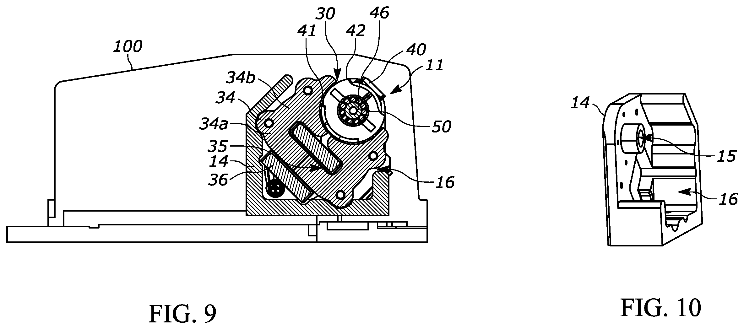Patent US12504518 Figure 8 – Elevation motor design and mirror placement