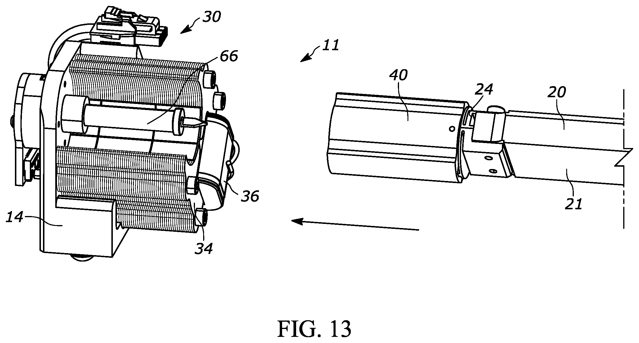Patent US12504518 Figure 10 – Elevation motor design and mirror placement
