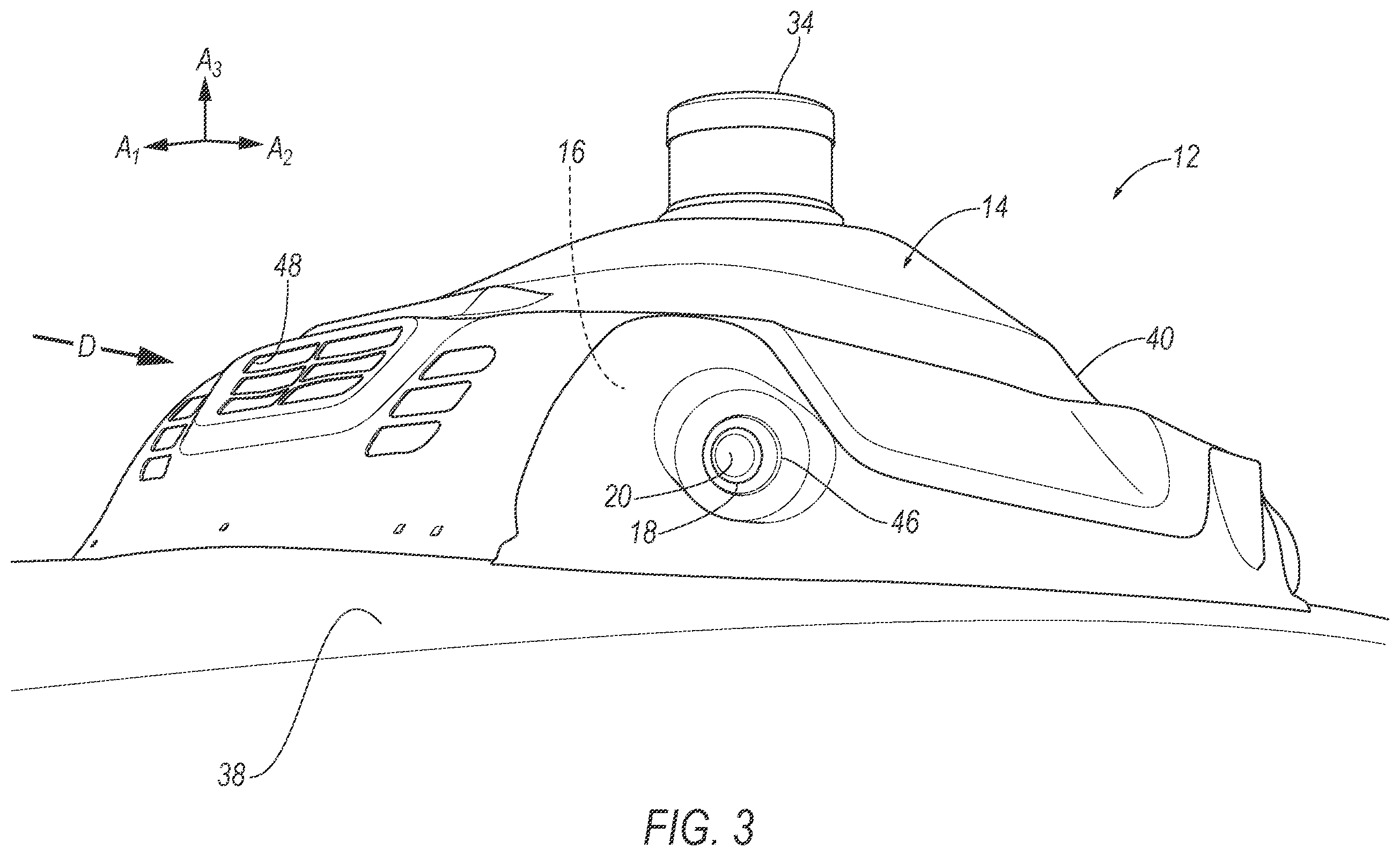 Patent US12504521 Figure 3 – Sensor assembly with velocity stack